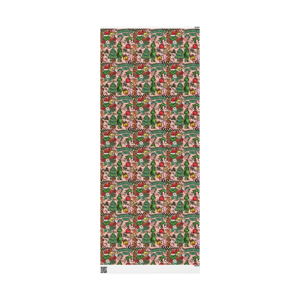 Christmas Cookie & Holly Wrapping Paper Roll — Festive Baking Pattern Gift Wrap