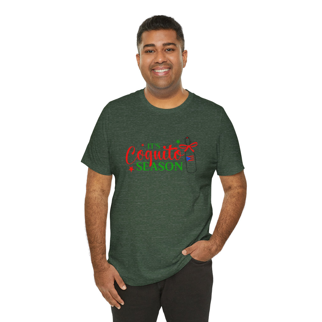 It's Coquito Season T-Shirt - Christmas Puerto Rican Holiday Cocktail Tee