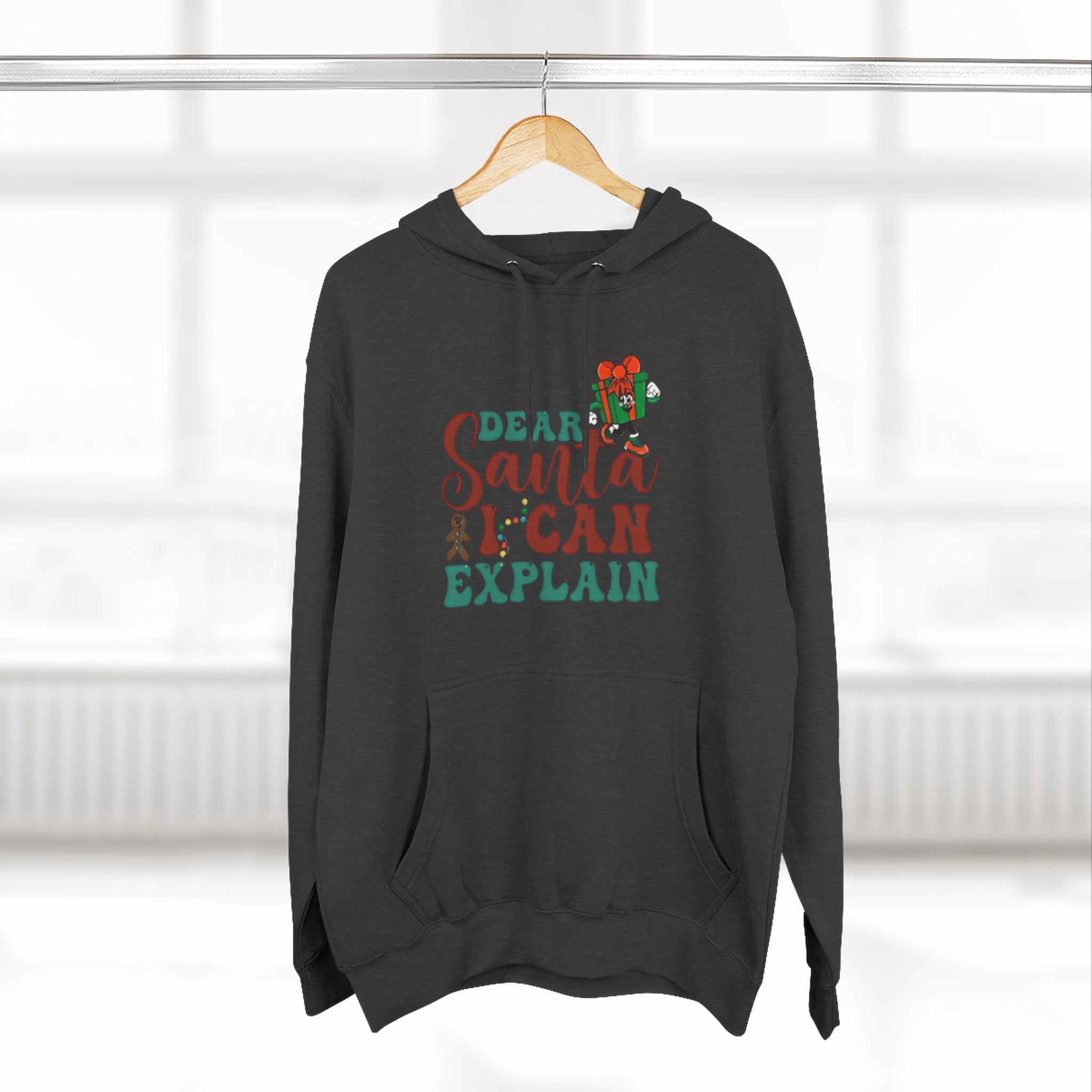 Christmas Hoodie “Dear Santa I Can Explain” Funny Holiday Pullover Christmas T-Shirts and Sweatshirts Collection