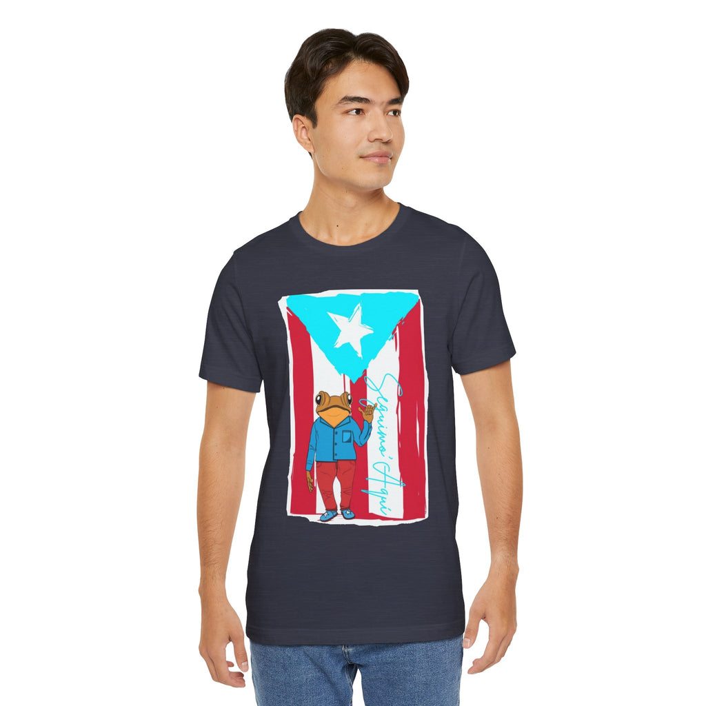 Puerto Rican Coqui Flag T‑Shirt  Boricua Pride Tee