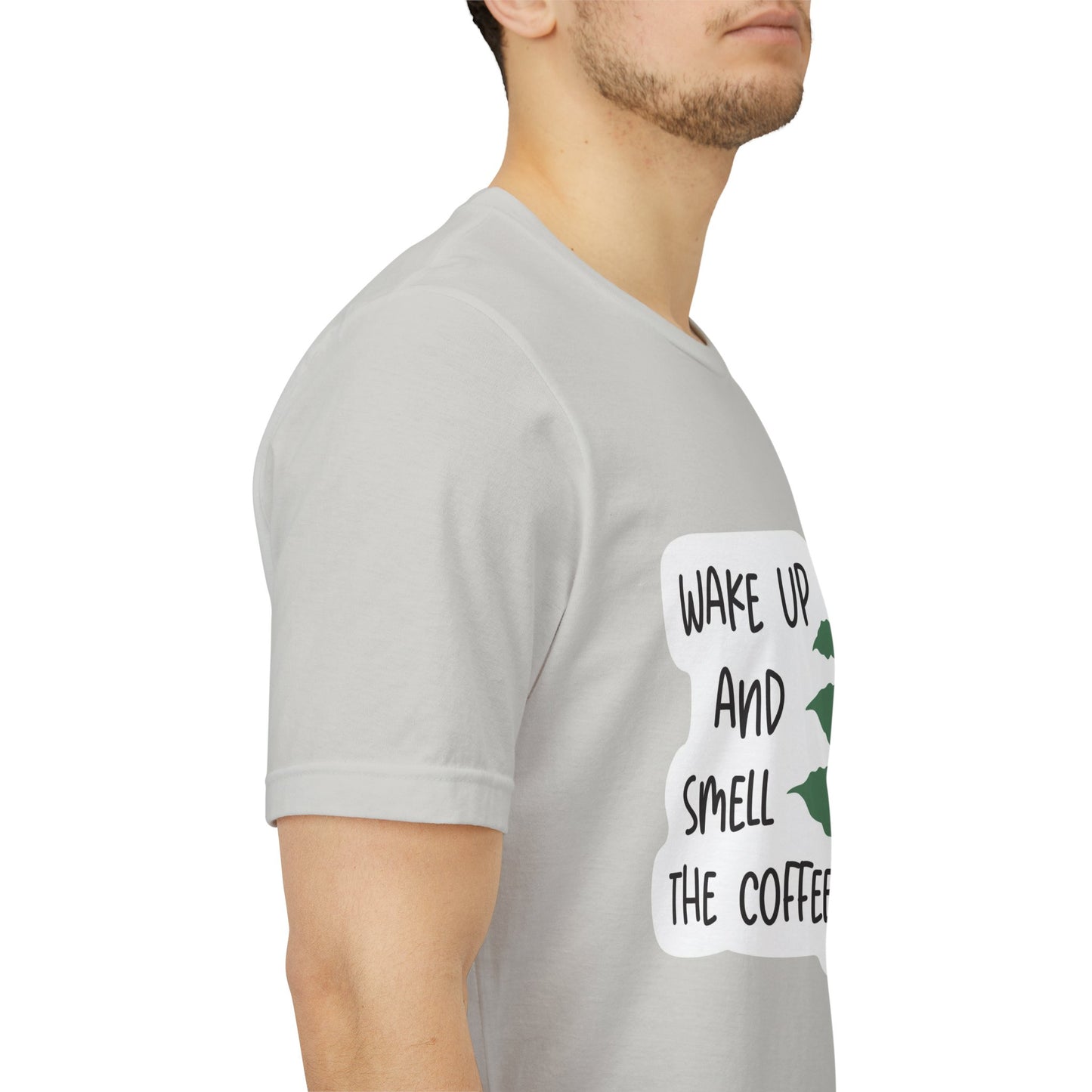 Wake Up and Smell the Coffee Tee  Coffee Plant Graphic T-Shirt