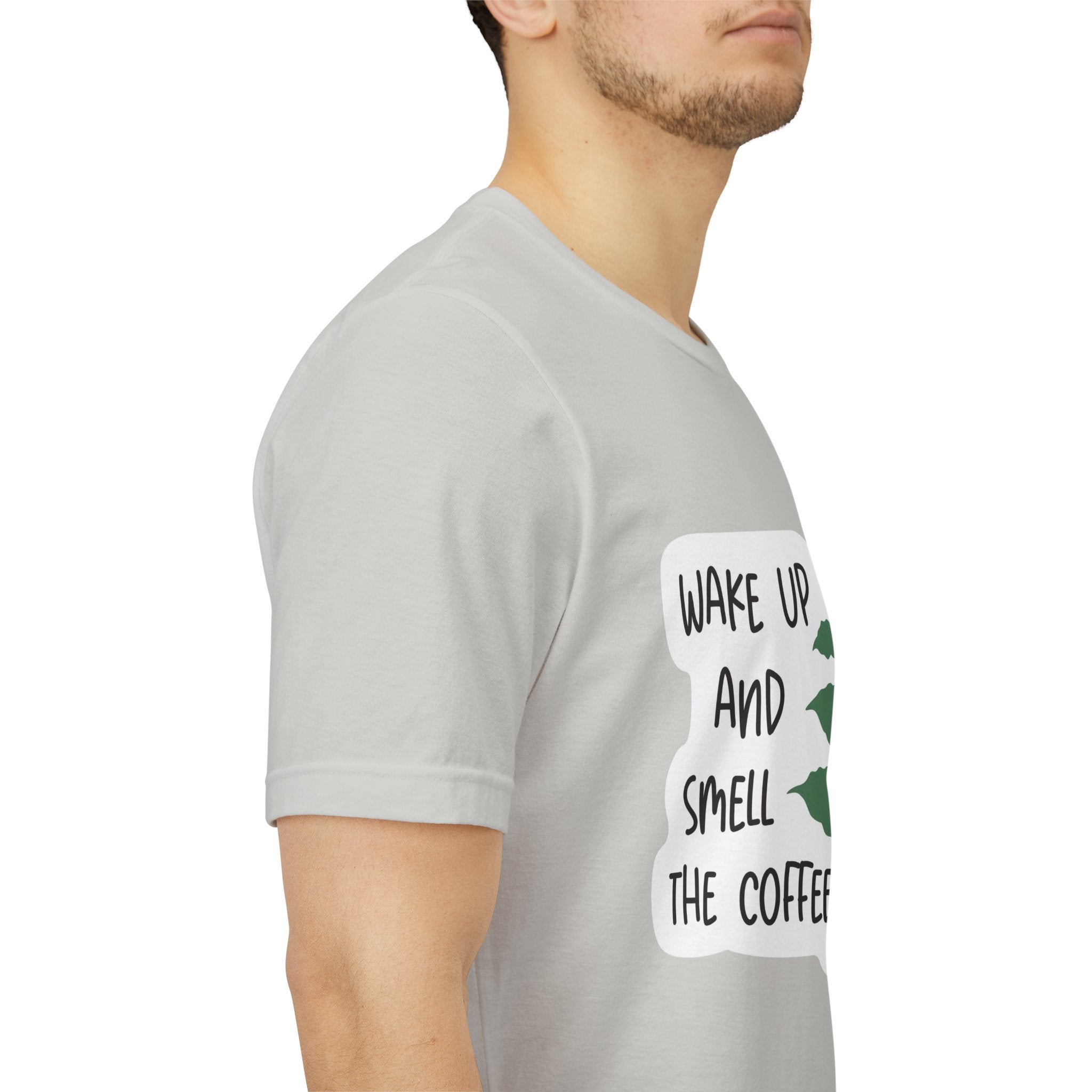Wake Up and Smell the Coffee Tee  Coffee Plant Graphic T-Shirt