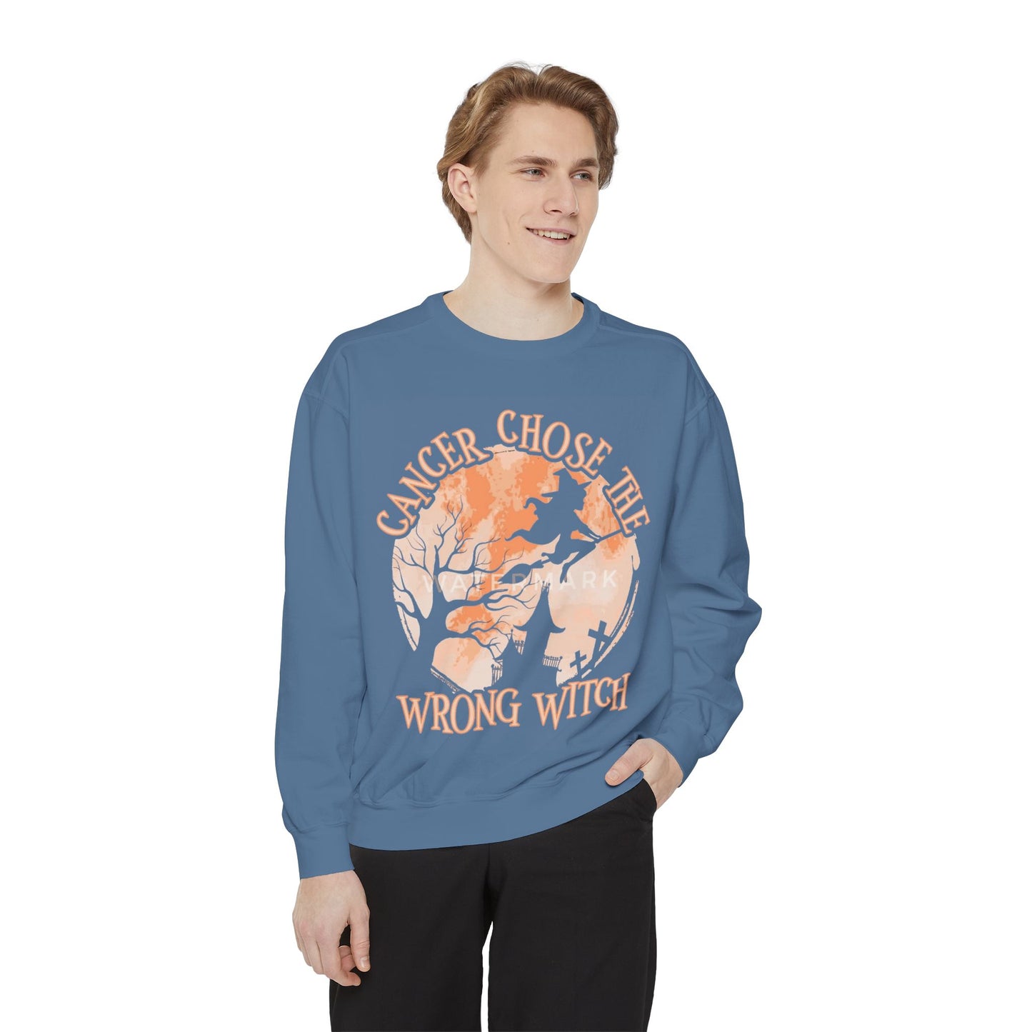 Cancer Chose the Wrong Witch Sweatshirt, Unisex Cozy Crewneck, Gift for Astrology Lovers, Witchy Style Apparel, Spiritual Gift