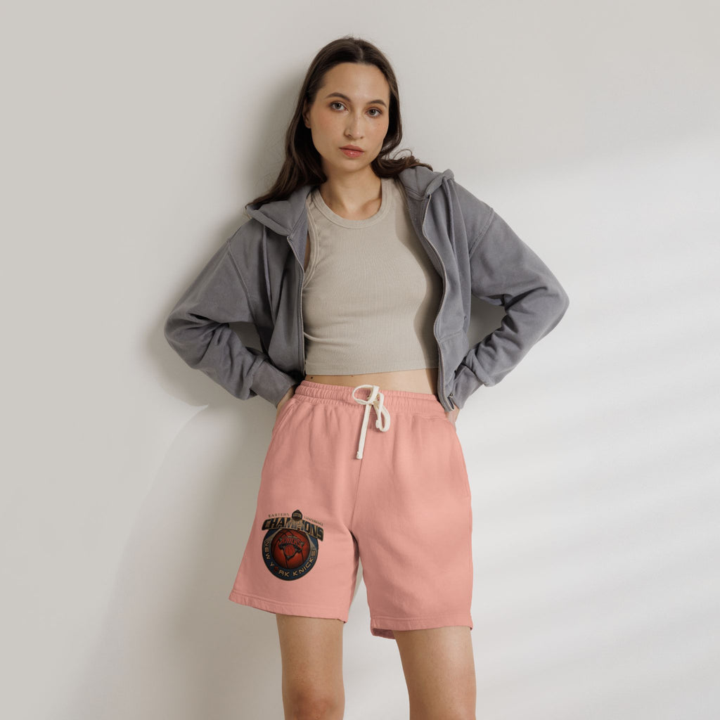 Champ-Heart Basketball Graphic Sweat Shorts — Athletic-Inspired Casual Shorts