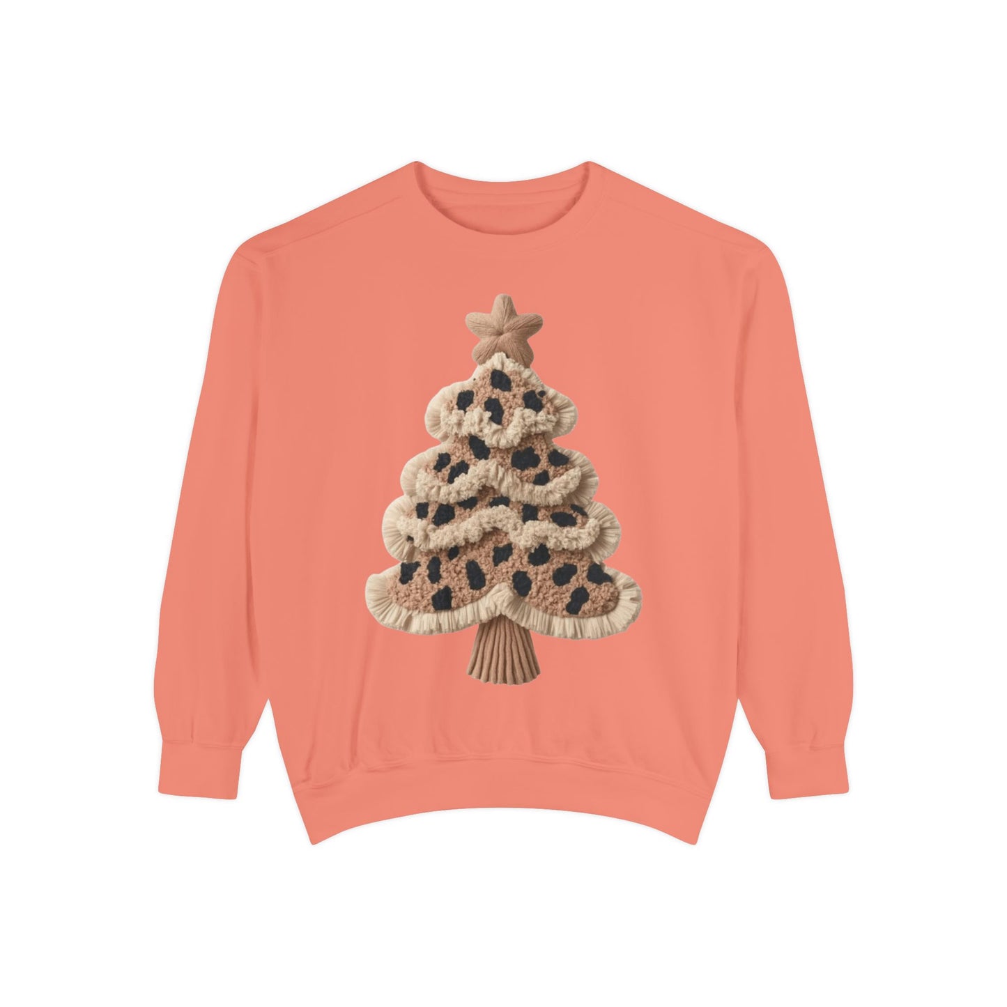 Leopard Knit Christmas Tree Sweatshirt unique festive designs and joyful