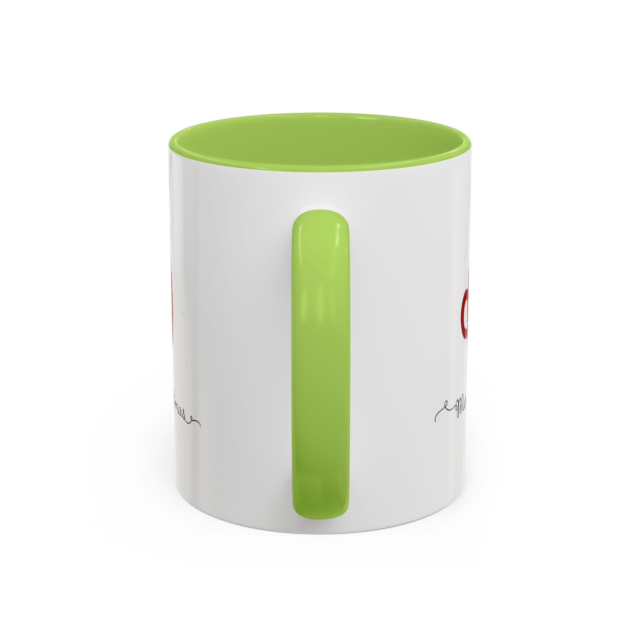 Christmas Cat Accent Mug "Merry Christmas" Polka Dot Holiday Coffee Cup Christmas Mugs Collection!