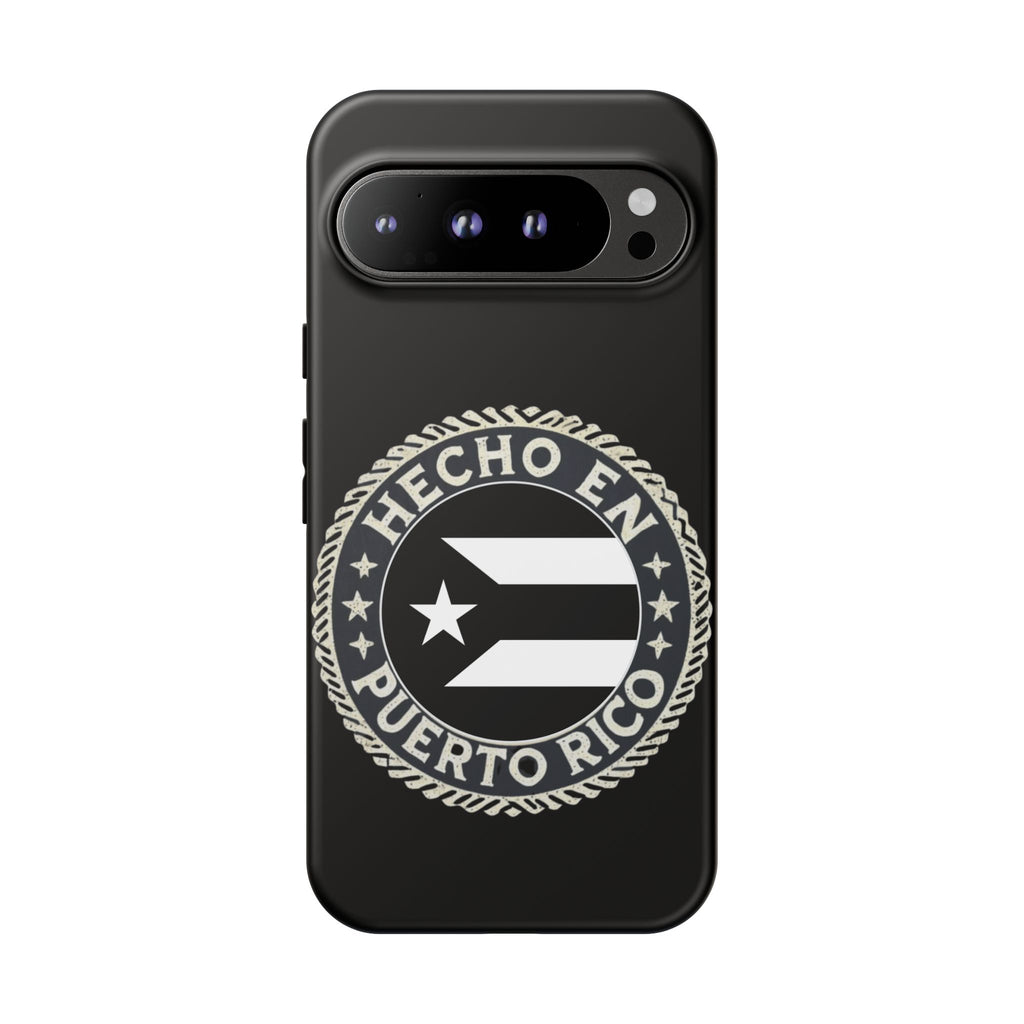 Hecho en Puerto Rico Phone Case  Puerto Rican Flag Emblem Tough Protective Cover