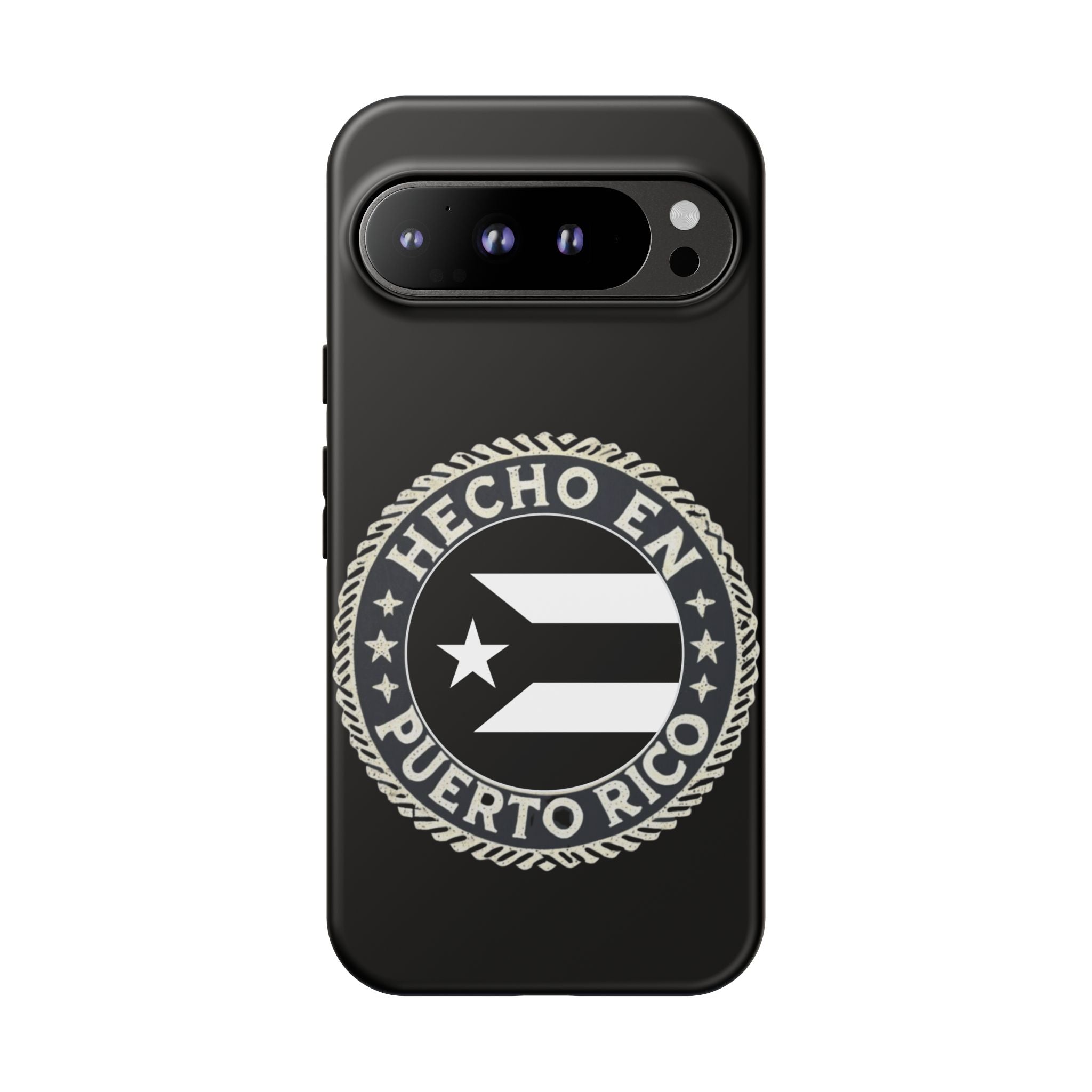 Hecho en Puerto Rico Phone Case  Puerto Rican Flag Emblem Tough Protective Cover