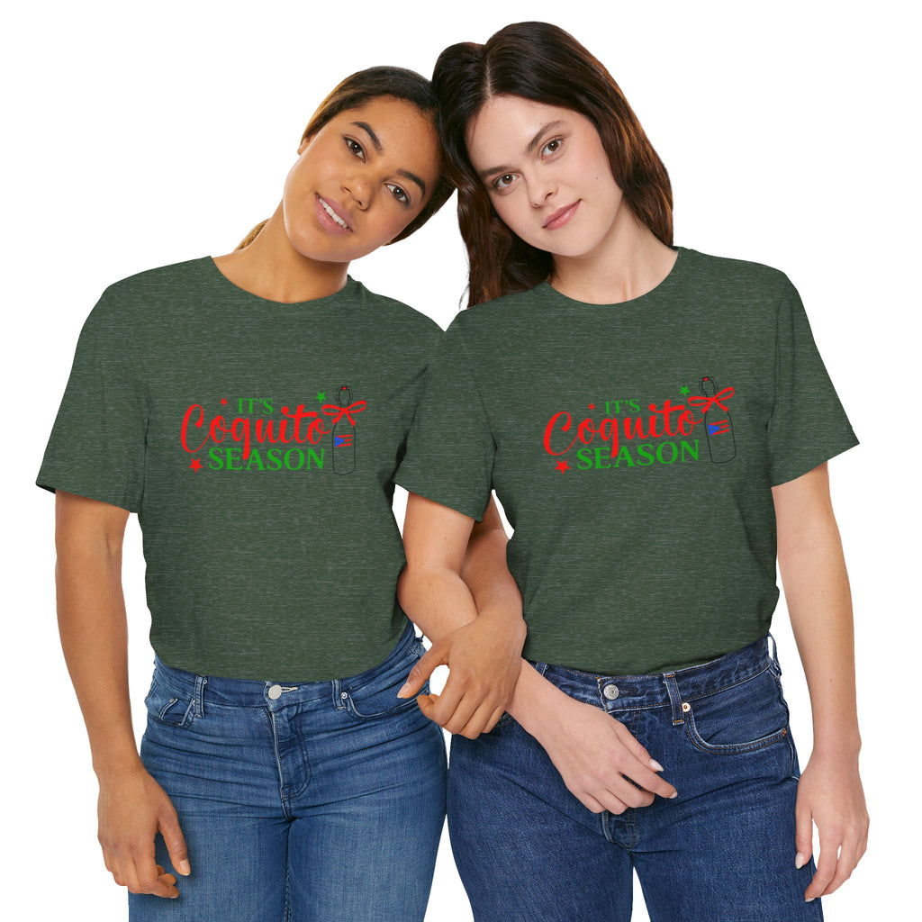 It's Coquito Season T-Shirt - Christmas Puerto Rican Holiday Cocktail Tee
