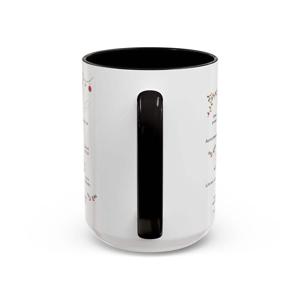 Mug — 'Adorna Tu Vida' Christmas Tree Spanish Holiday Coffee Mug (11oz/15oz)