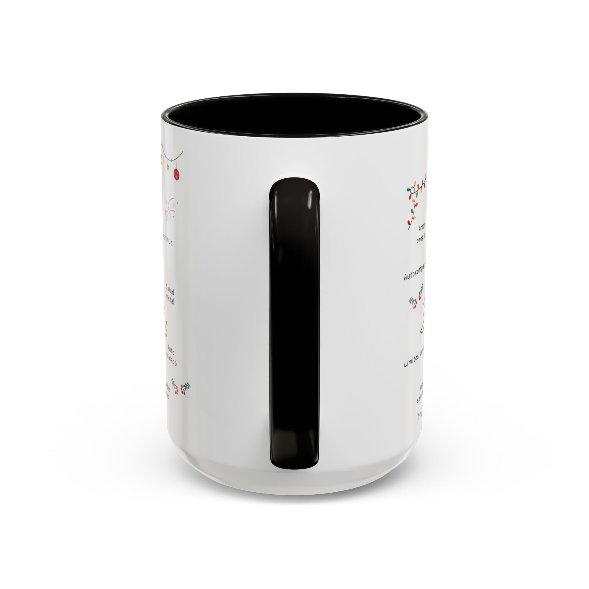 Mug — 'Adorna Tu Vida' Christmas Tree Spanish Holiday Coffee Mug (11oz/15oz)