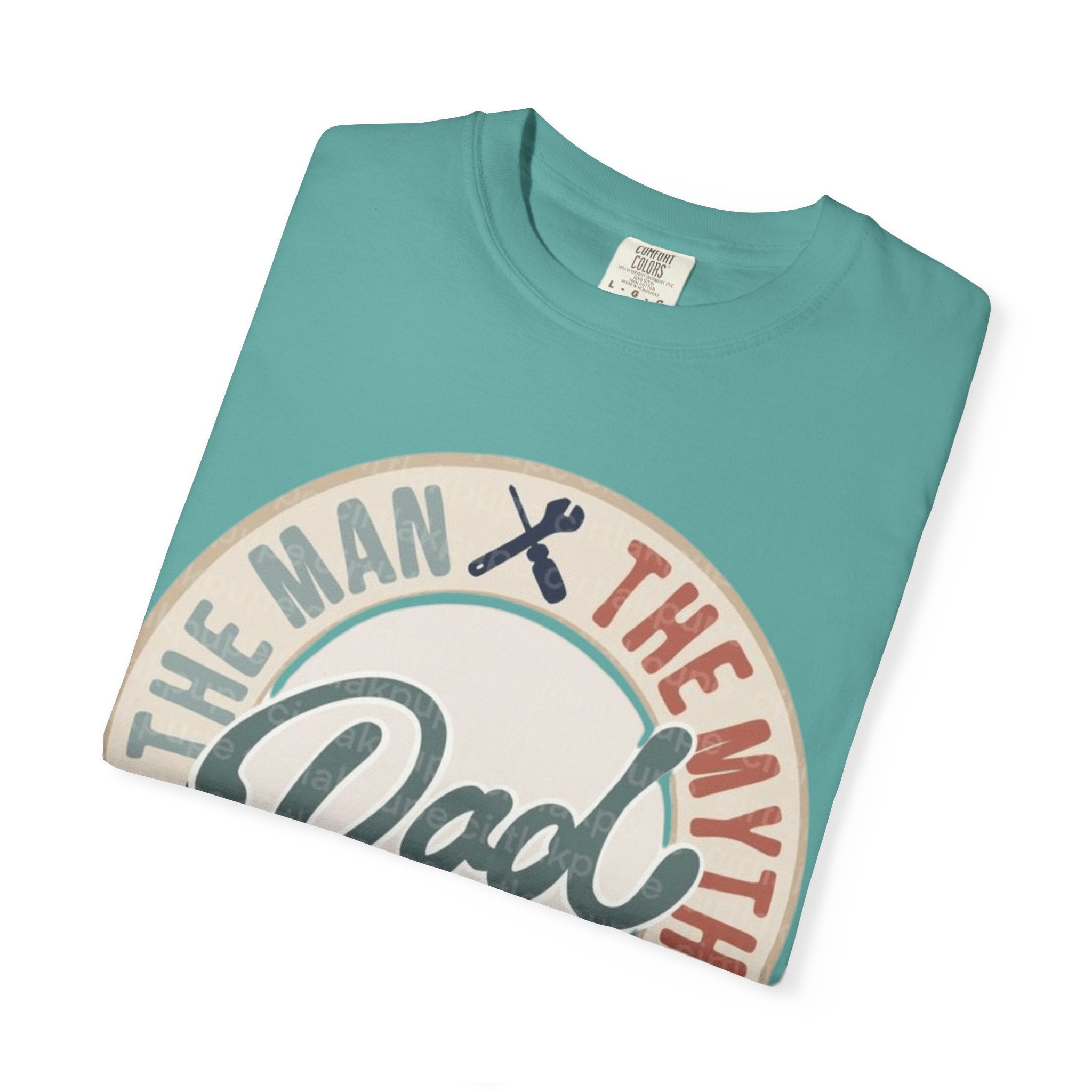 Dad Retro Badge T-Shirt — “Dad: The Man, The Myth, The Legend” Father’s Day Tee