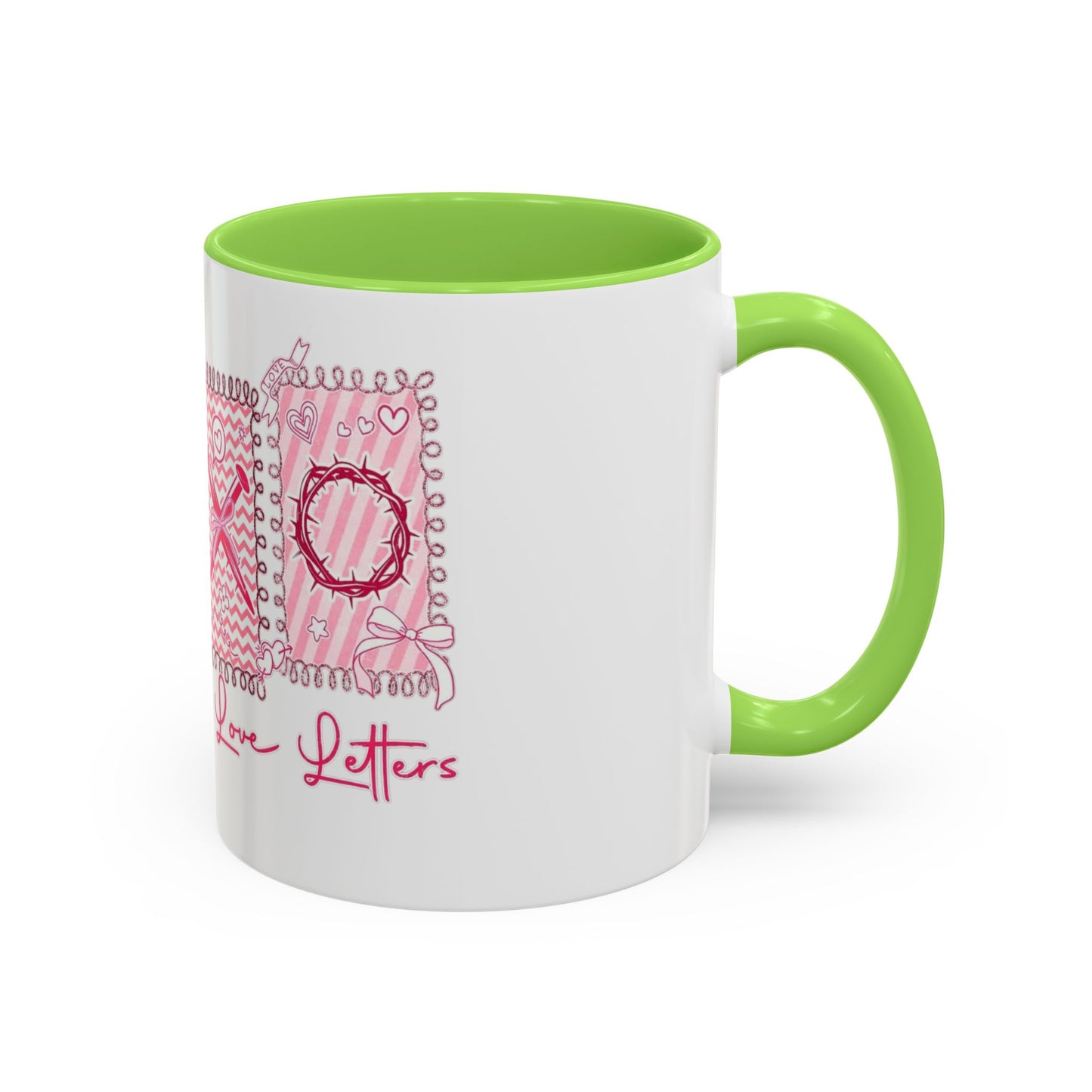 Love Letters XOXO Ceramic Mug — Colorful 11oz & 15oz Coffee Cup