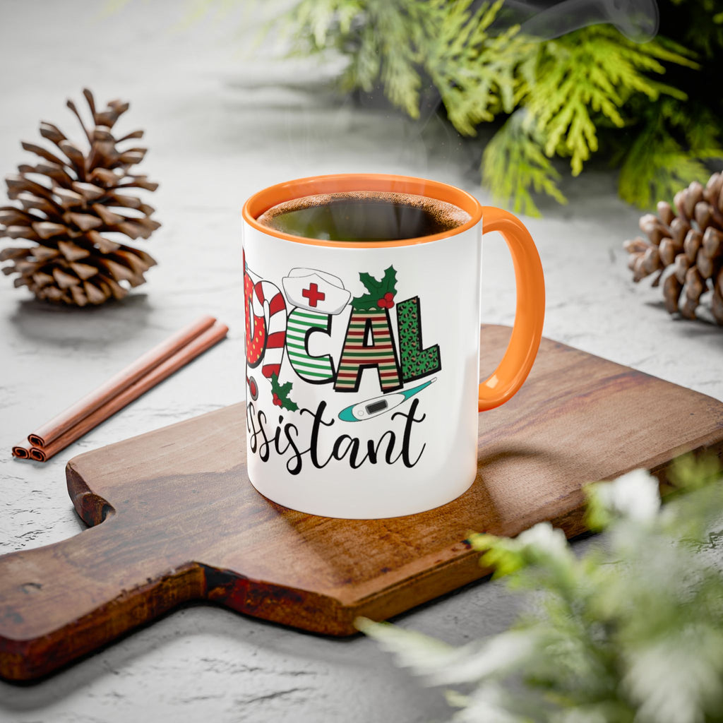 Medical Assistant Christmas Mug — Festive Colorful 11oz/15oz Coffee Cup Medical Christmas Mug