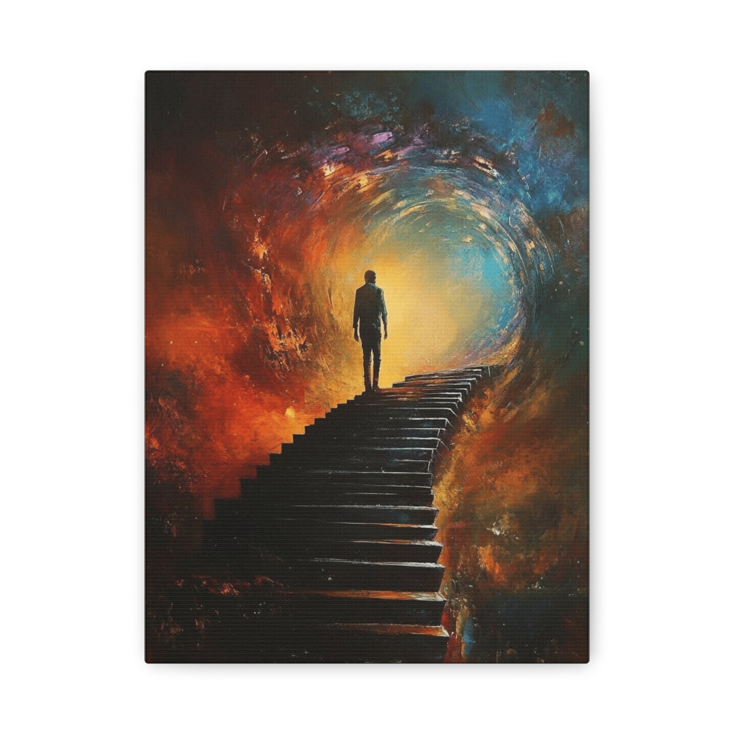 Embrace the Spirit of Nature and Free-Flowing Boho Vibes Spiritual Journey Canvas Art, Inspirational  Meditation Decor, Inspirational Quote Wall Art