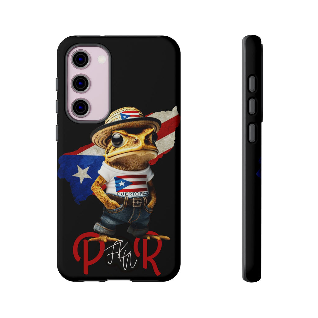 Puerto Rican Frog Tough Phone Case  Puerto Rico Flag Patriotic Protective Case