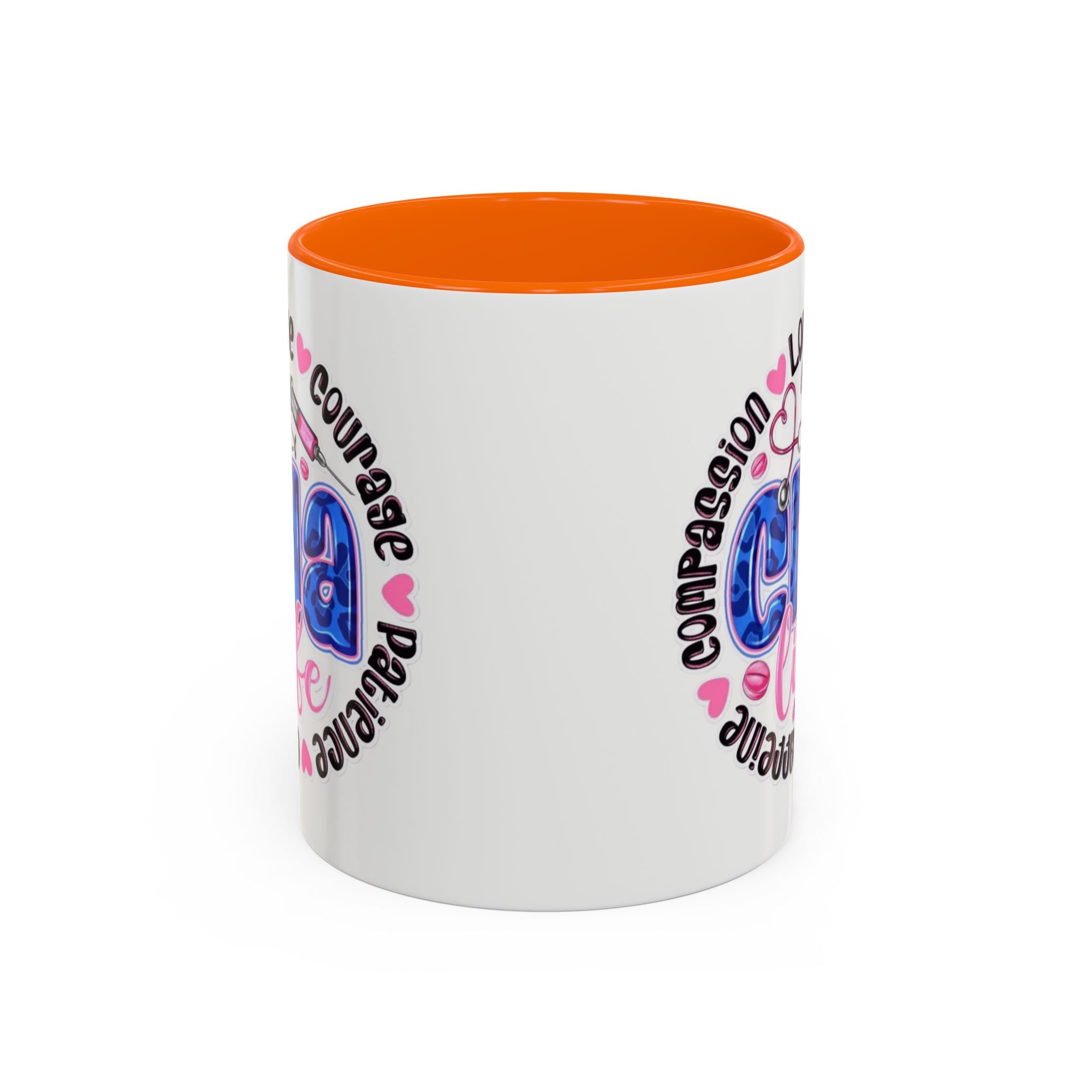 CNA Life Coffee Mug — Compassion, Courage & Patience Accent Mug (11/15oz) Medical Christmas Mug
