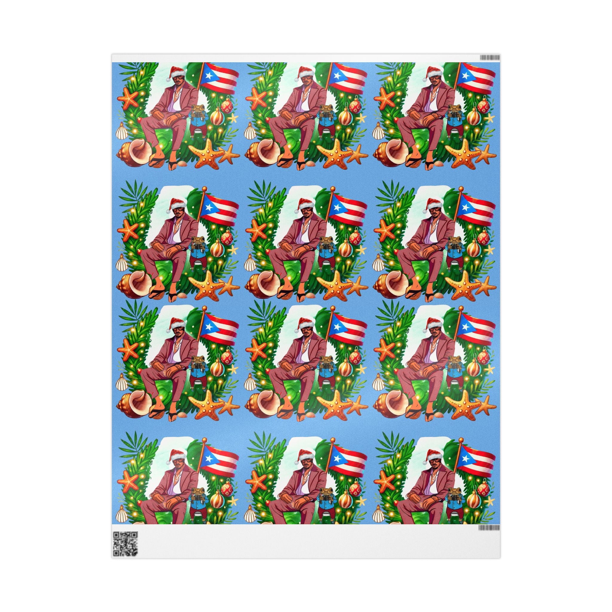 Puerto Rico Wrapping Paper – Cultural Gift Wrap | Boricua Heritage Design | Holiday & Celebration Gift Packaging
