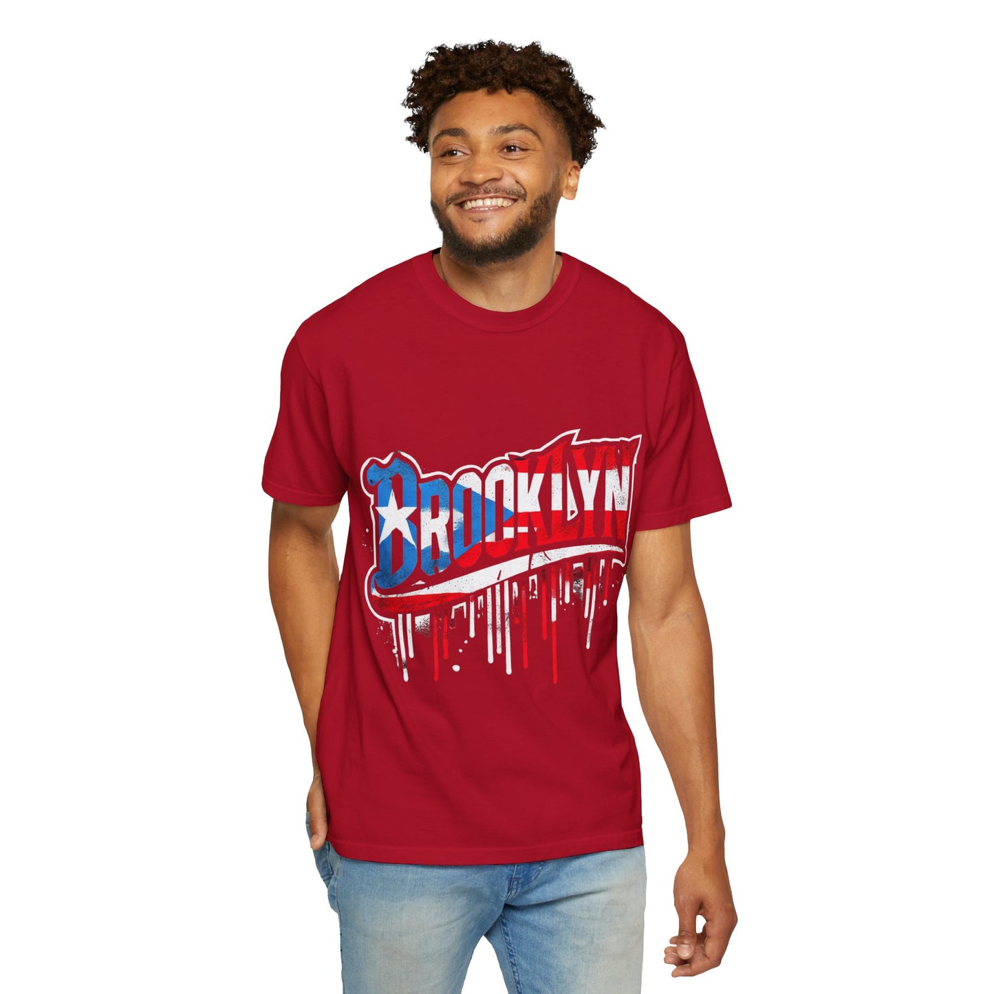 New York Meets Puerto Rico Brooklyn Style Unisex T-Shirt,  Streetwear Fashion