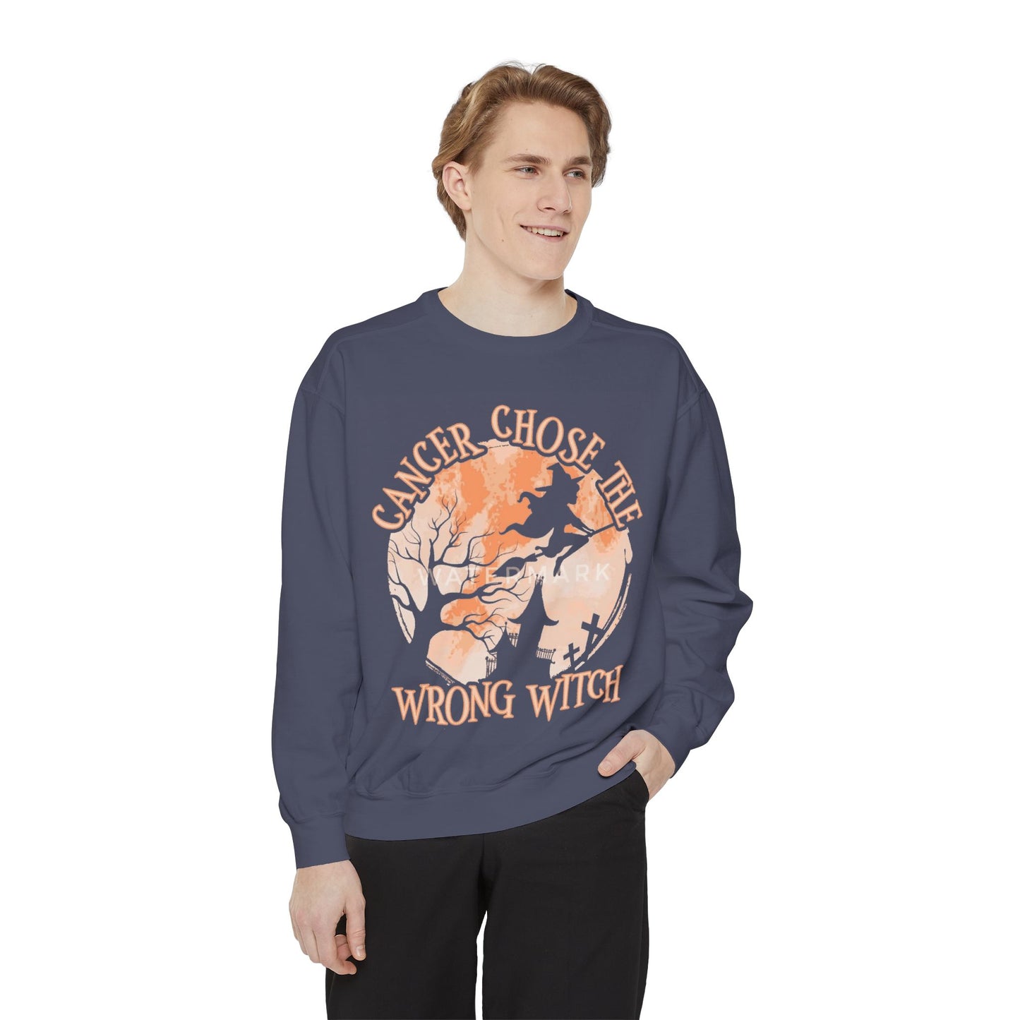 Cancer Chose the Wrong Witch Sweatshirt, Unisex Cozy Crewneck, Gift for Astrology Lovers, Witchy Style Apparel, Spiritual Gift