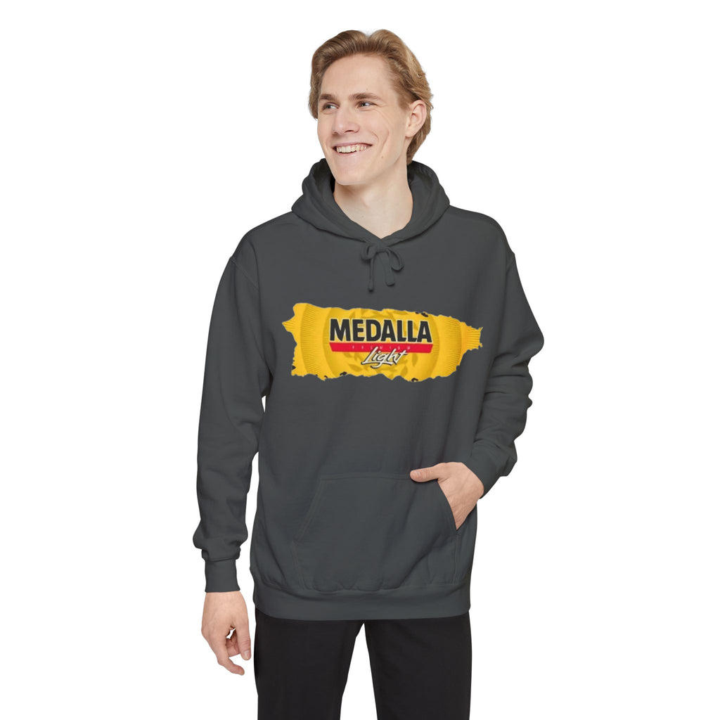 Medalla Light Logo Hoodie Vintage Beer Brand Pullover Puerto Rico Navidade