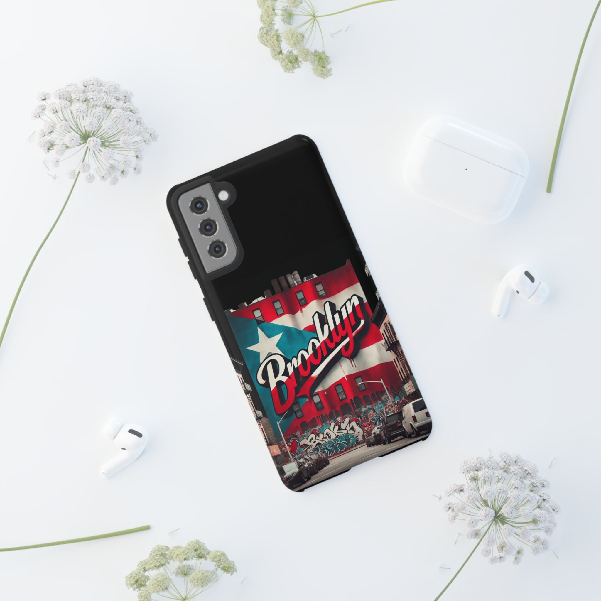 Brooklyn Street Art Phone Case  Urban Graffiti Protective Cover