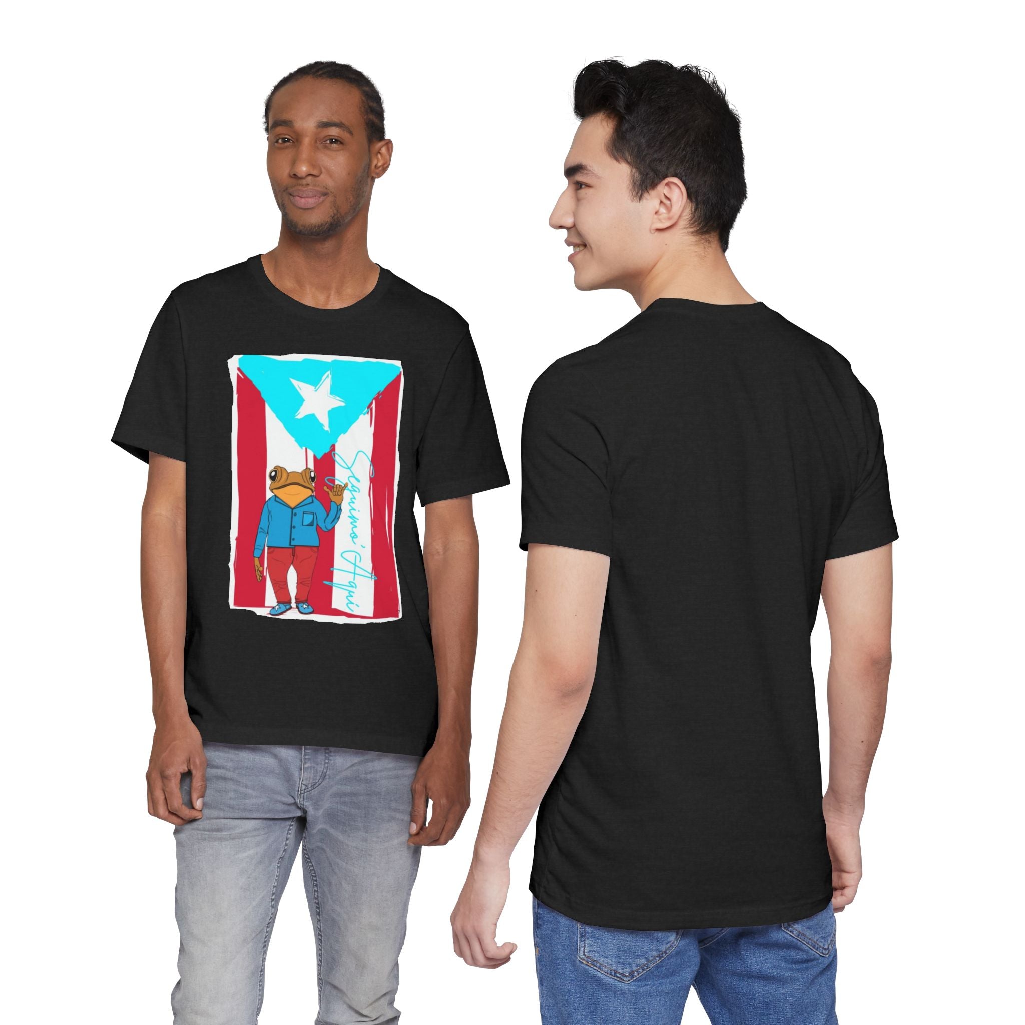 Puerto Rican Coqui Flag T‑Shirt  Boricua Pride Tee