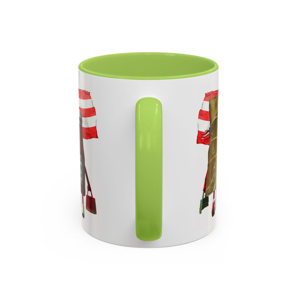 Puerto Rican Flag Ketchup & Pasteles Coffee Mug — Funny Food Friends Accent Mug (11/15oz)