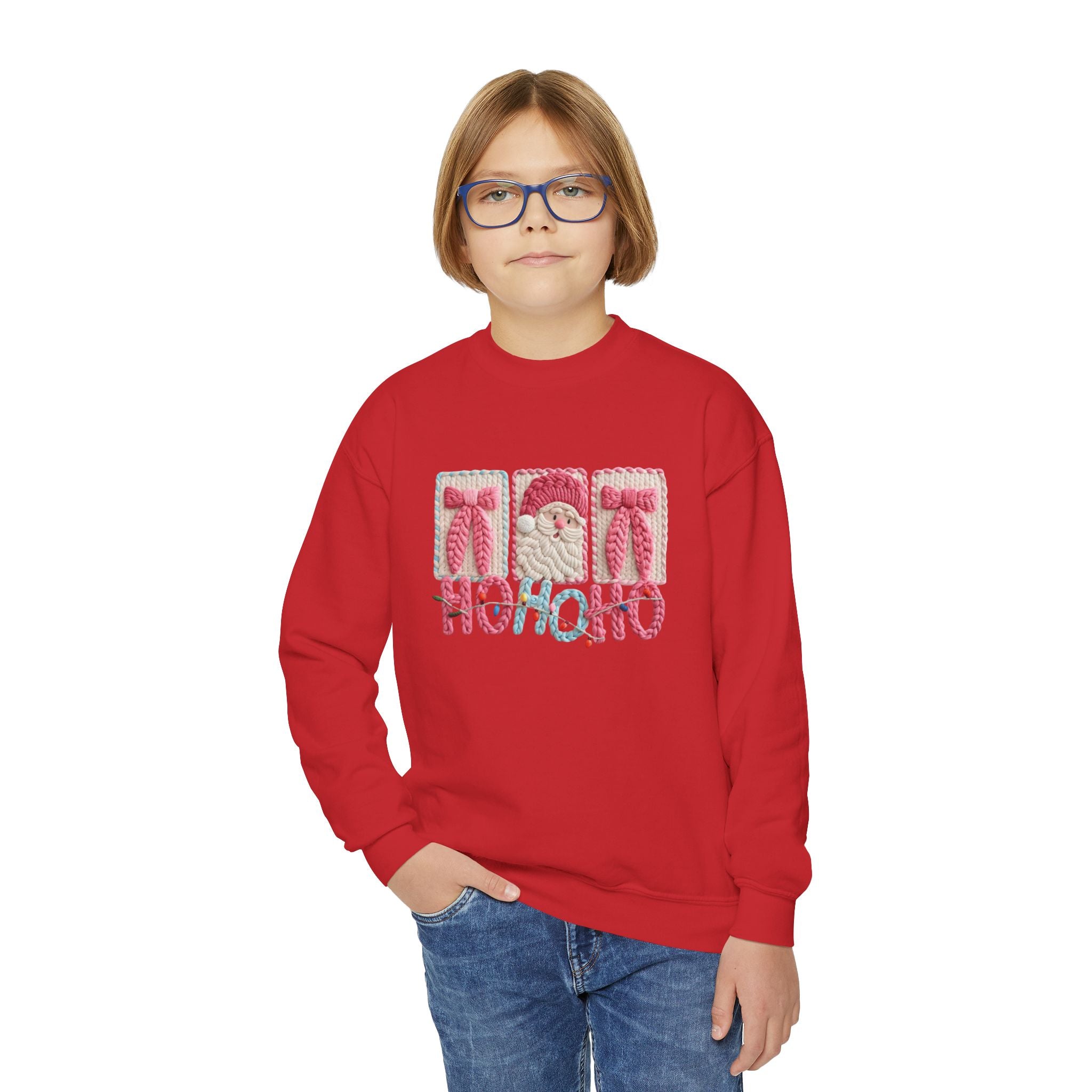 Youth Christmas 'HOHOHO' Crewneck Sweatshirt