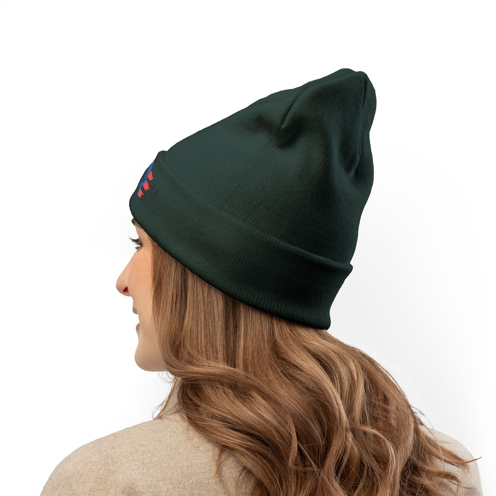 Boricua Winter Beanie – Puerto Rico Pride Knit Hat — Colorful Borough Icon Letters