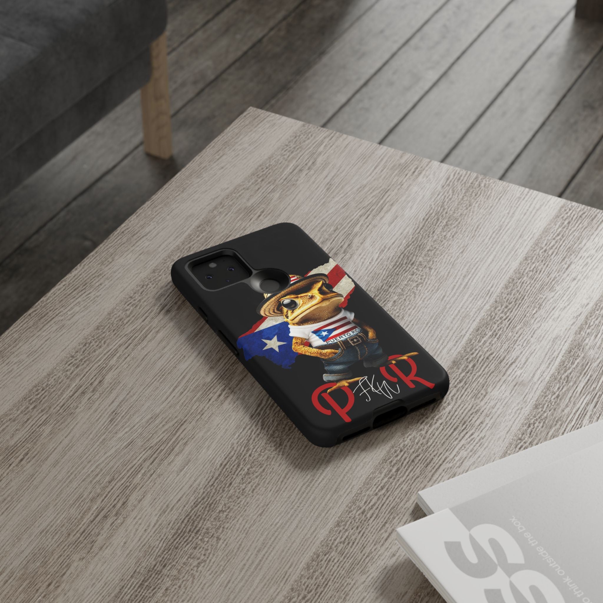 Puerto Rican Frog Tough Phone Case  Puerto Rico Flag Patriotic Protective Case