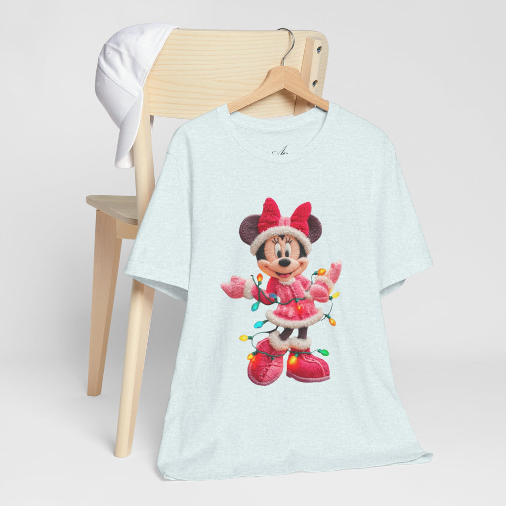 Minnie Mouse Holiday Lights T-Shirt Festive Holiday Designs