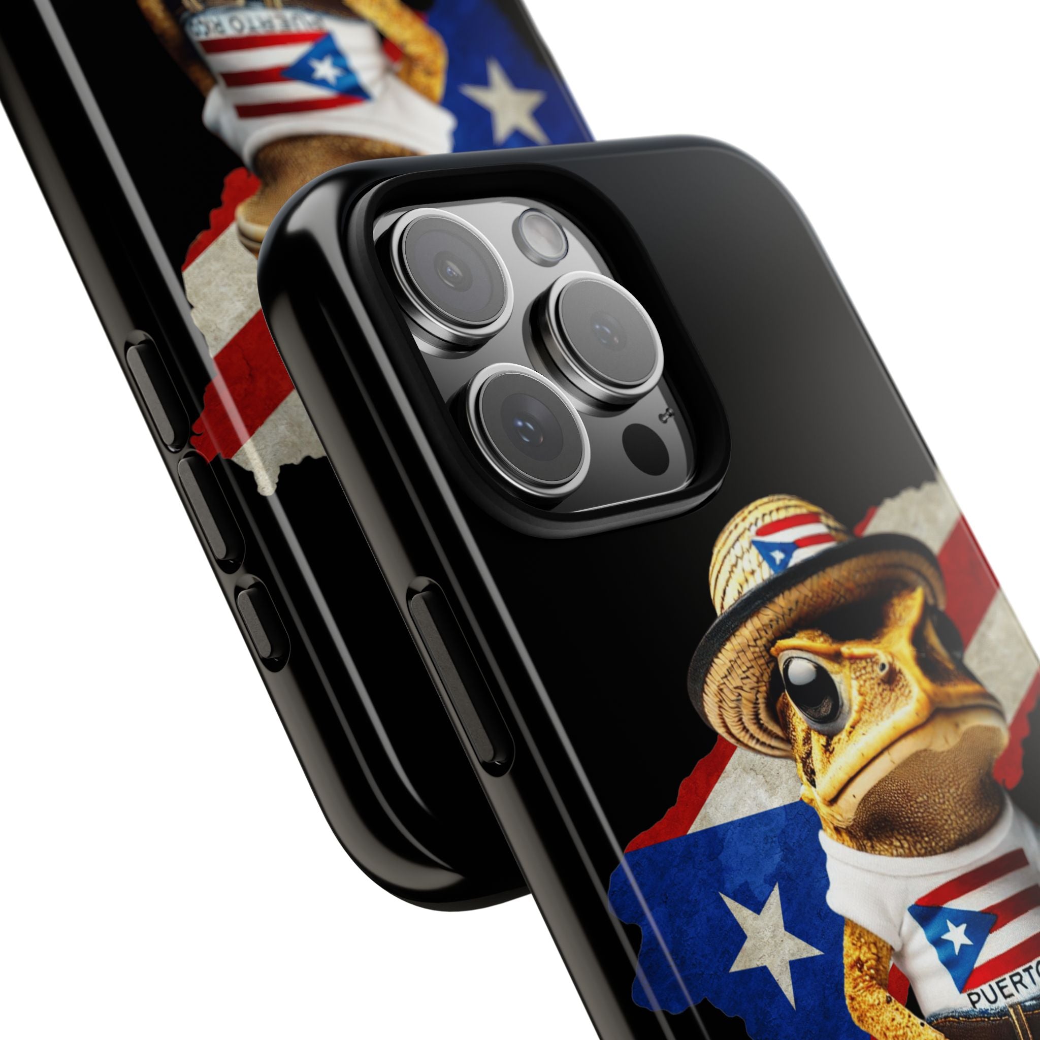 Puerto Rican Frog Tough Phone Case  Puerto Rico Flag Patriotic Protective Case