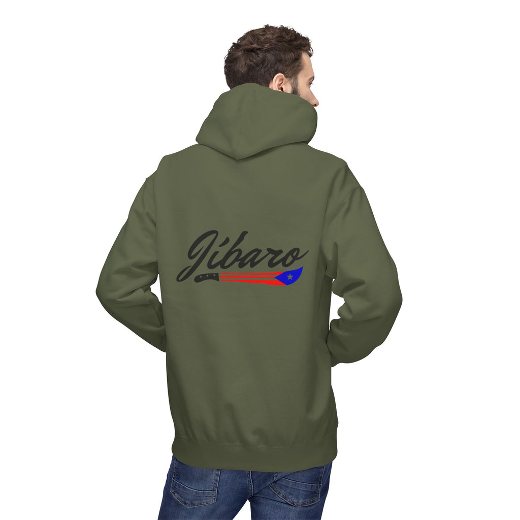 Gíbaro Hoodie  Puerto Rican Pride Pullover with Flag Machete Design