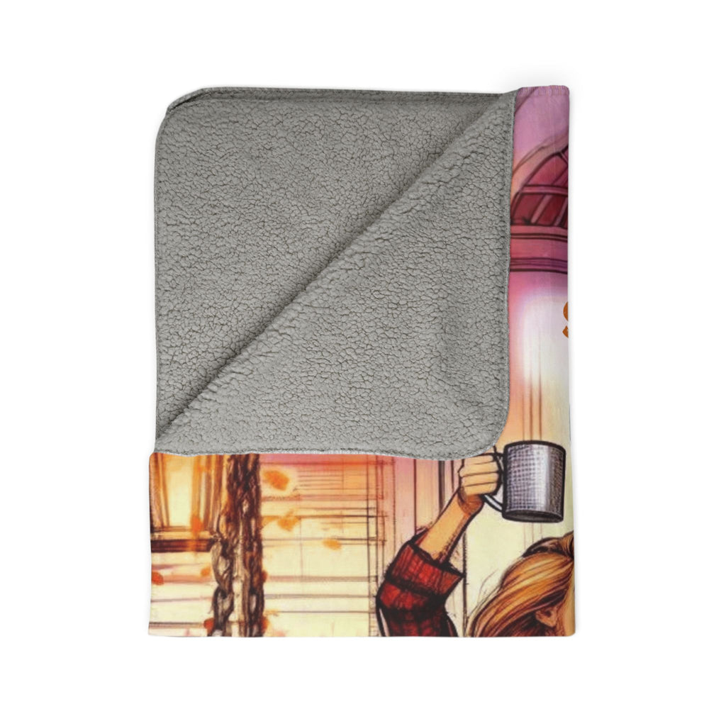 Sisters Make the Best Friends Sherpa Blanket — Cozy Autumn Sister Gift Blanket Gift for Sister
