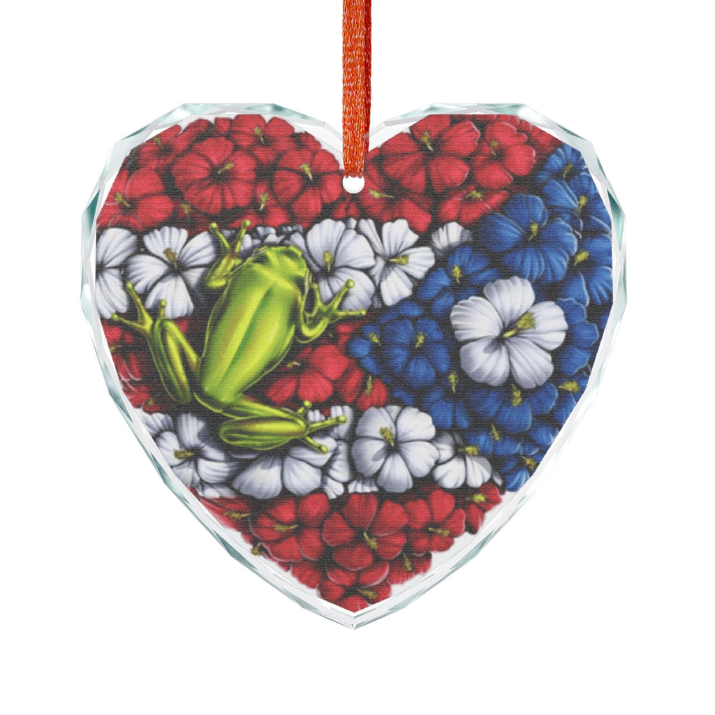 Boricua Pride Glass Ornament – Puerto Rico Island Decor Gift