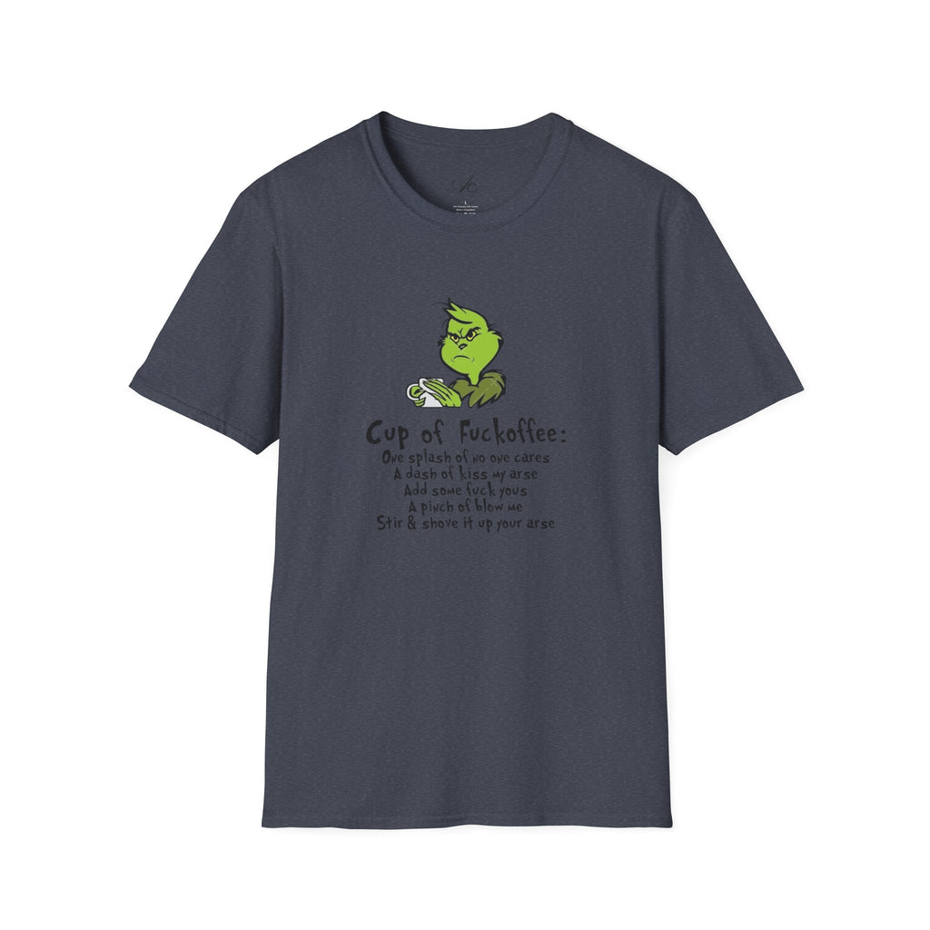 Holiday Apparel | Christmas Tees & Sweatshirts with Festive Quotes Funny Grinch Coffee Lover T-Shirt