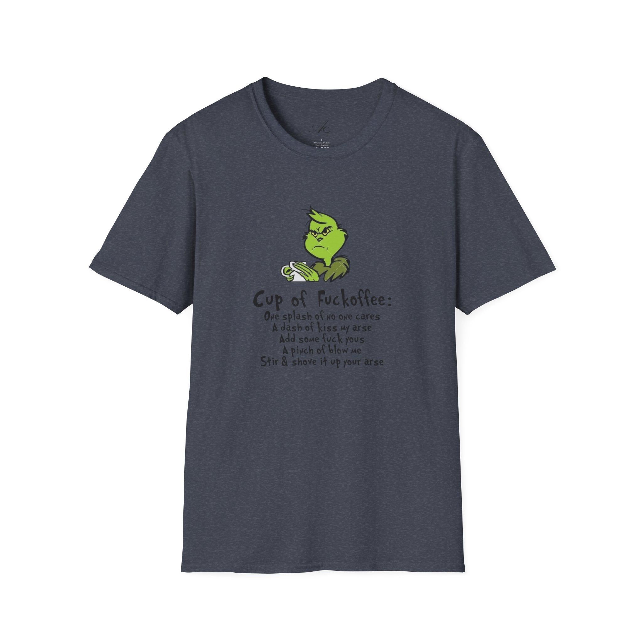 Holiday Apparel | Christmas Tees & Sweatshirts with Festive Quotes Funny Grinch Coffee Lover T-Shirt