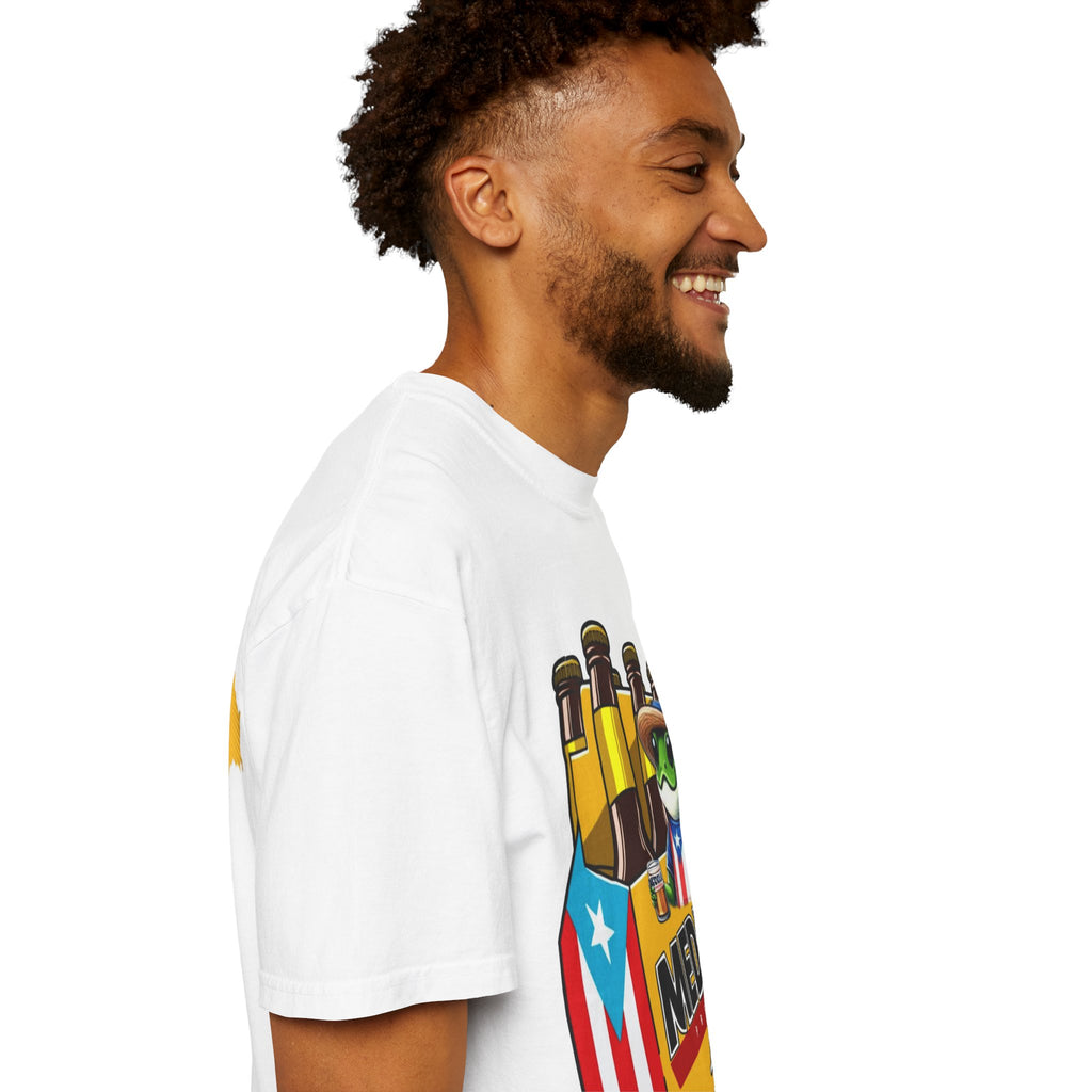 Medalla Light Puerto Rican Beer T-Shirt Coqui Frog Mascot Six-Pack Graphic Tee Puerto Rico’s Navidades