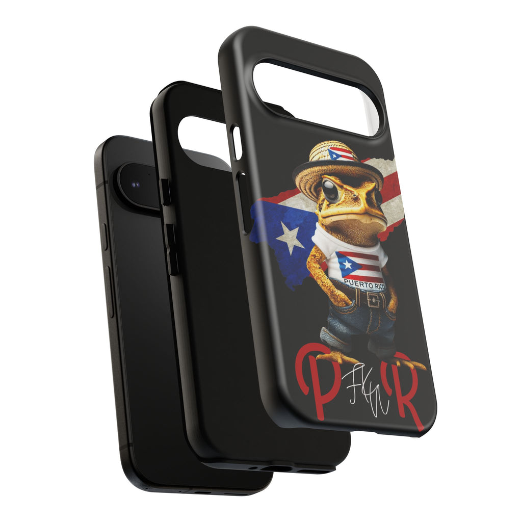 Puerto Rican Frog Tough Phone Case  Puerto Rico Flag Patriotic Protective Case