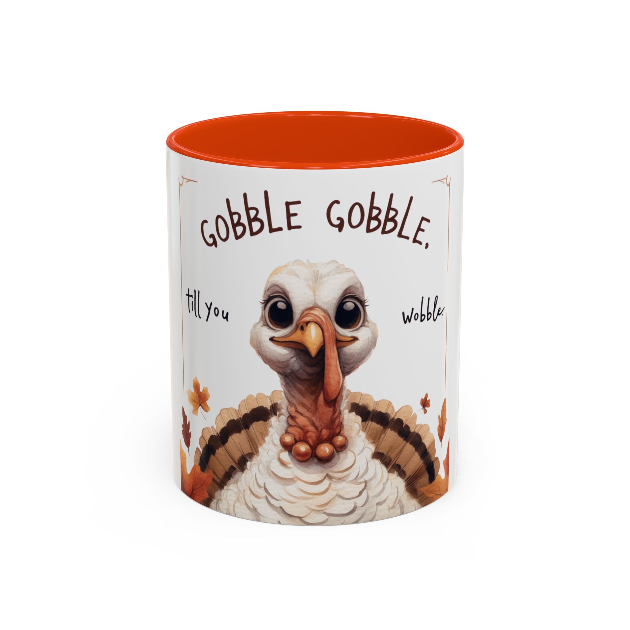 Mix cozy, aesthetic, and autumn-inspired sayings 🍁 Whimsical Thanksgiving Mug - Gobble Gobble Design