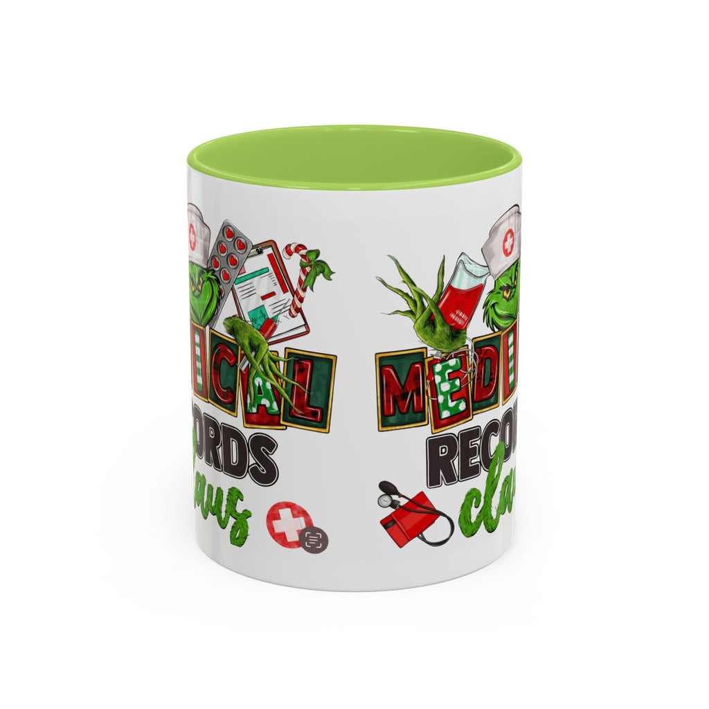 Medical Records Claus Coffee Mug — Funny Holiday Nurse & Medical Staff Gift (11/15oz) Medical Christmas Mug,