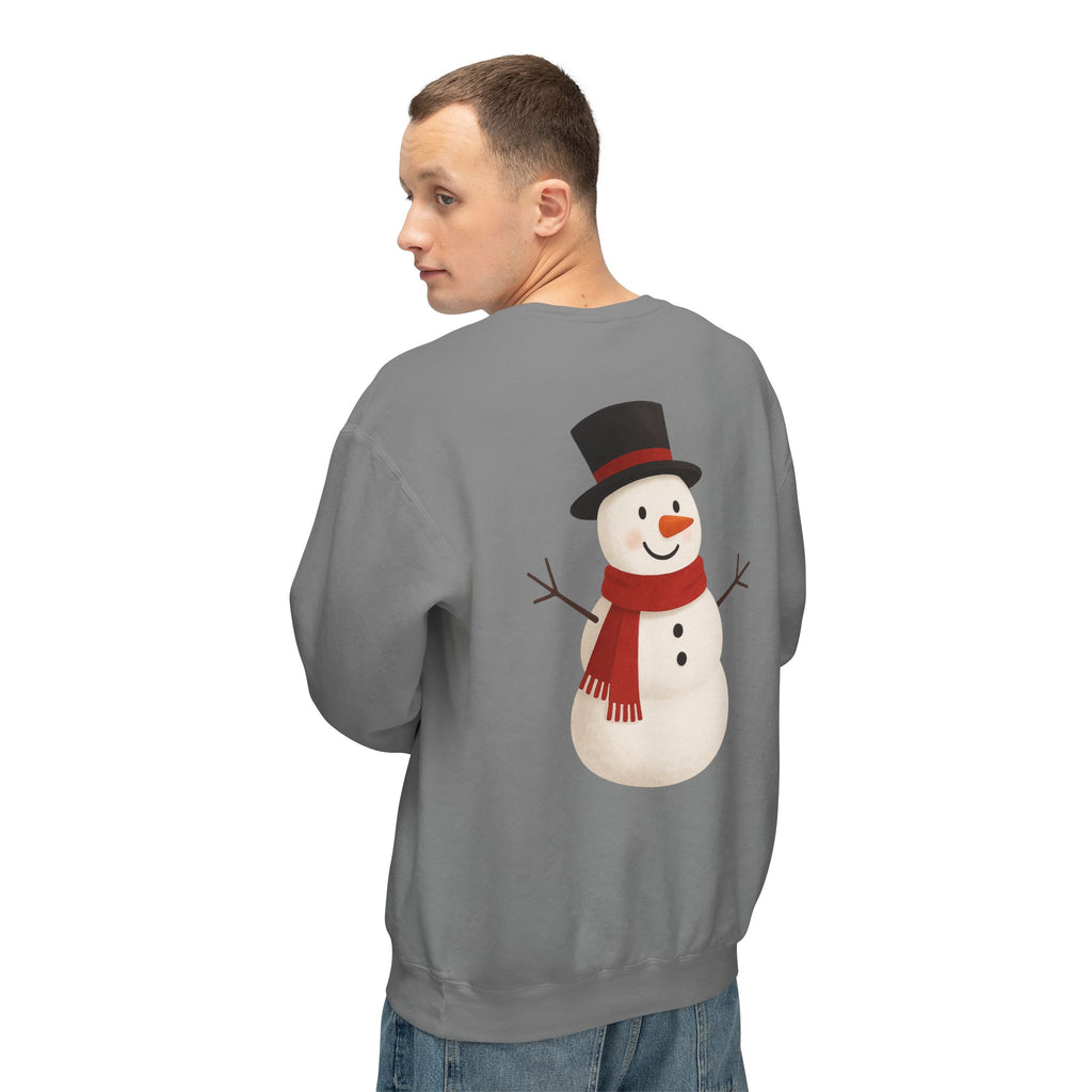 Snowman Crewneck Sweatshirt  Cute Holiday Snowman Pullover