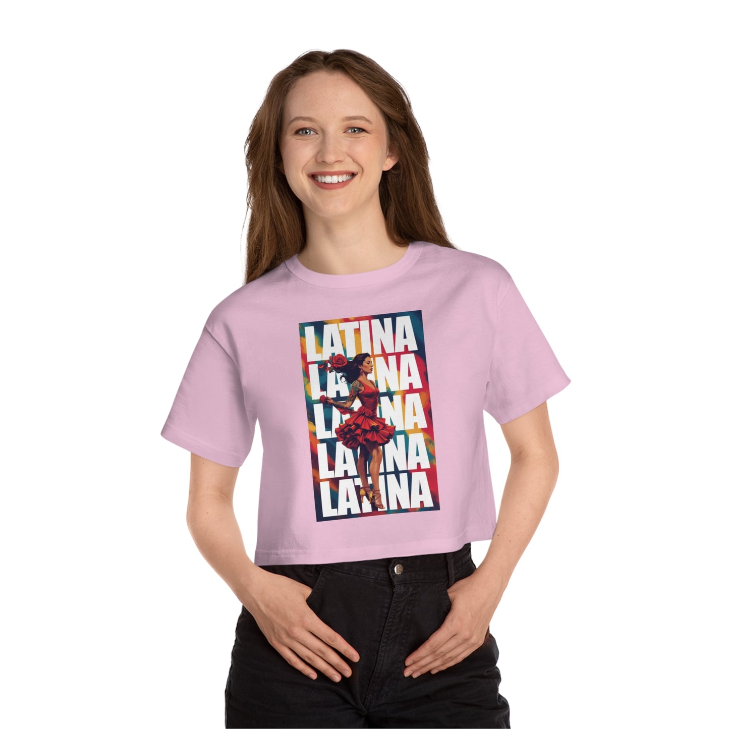 Latina Heritage Cropped T-Shirt | Celebrating Culture, Summer Fashion, Gift for Her, Casual Style, Streetwear
