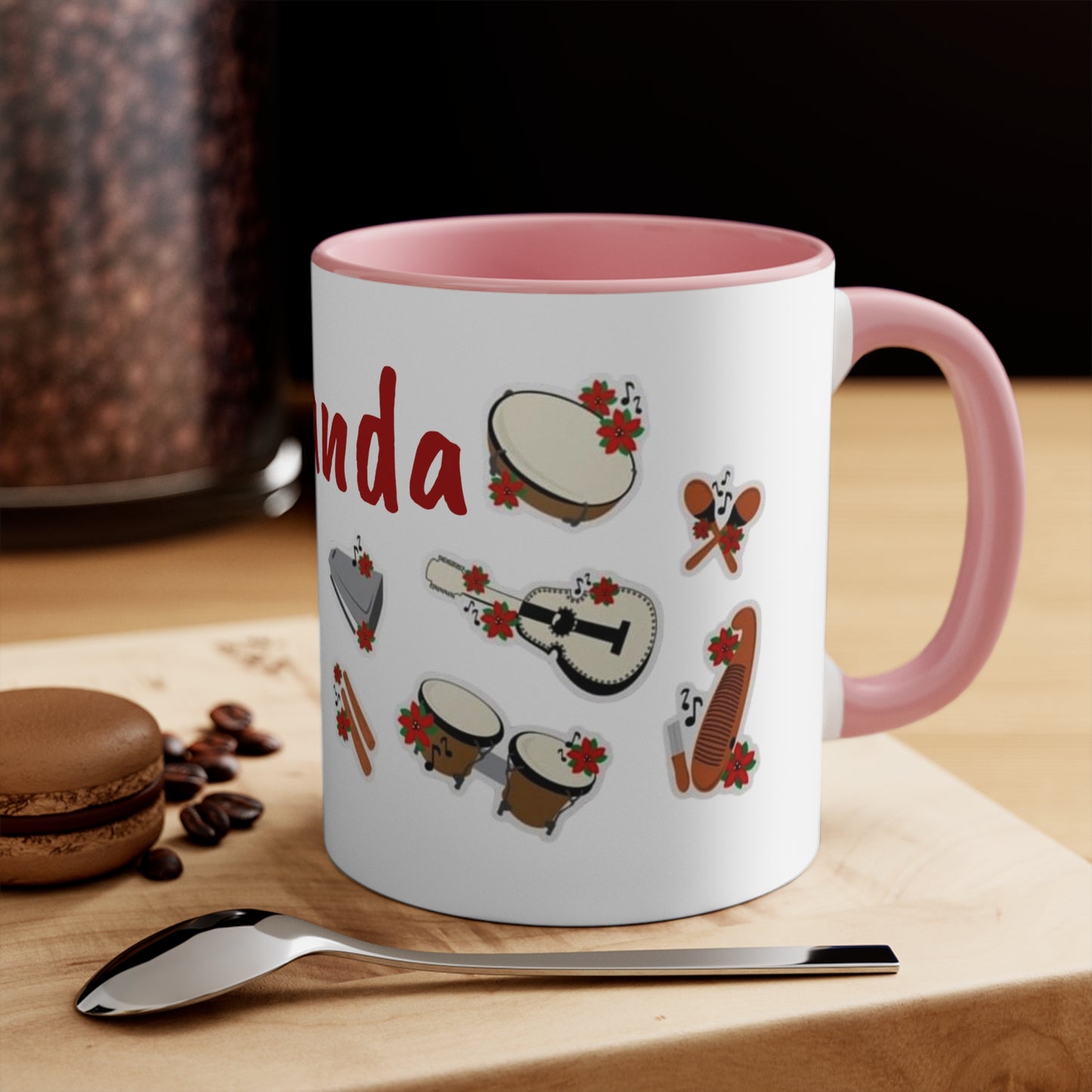 Puerto Rico  Festive Parranda Accent Mug - Perfect for Holiday Cheer
