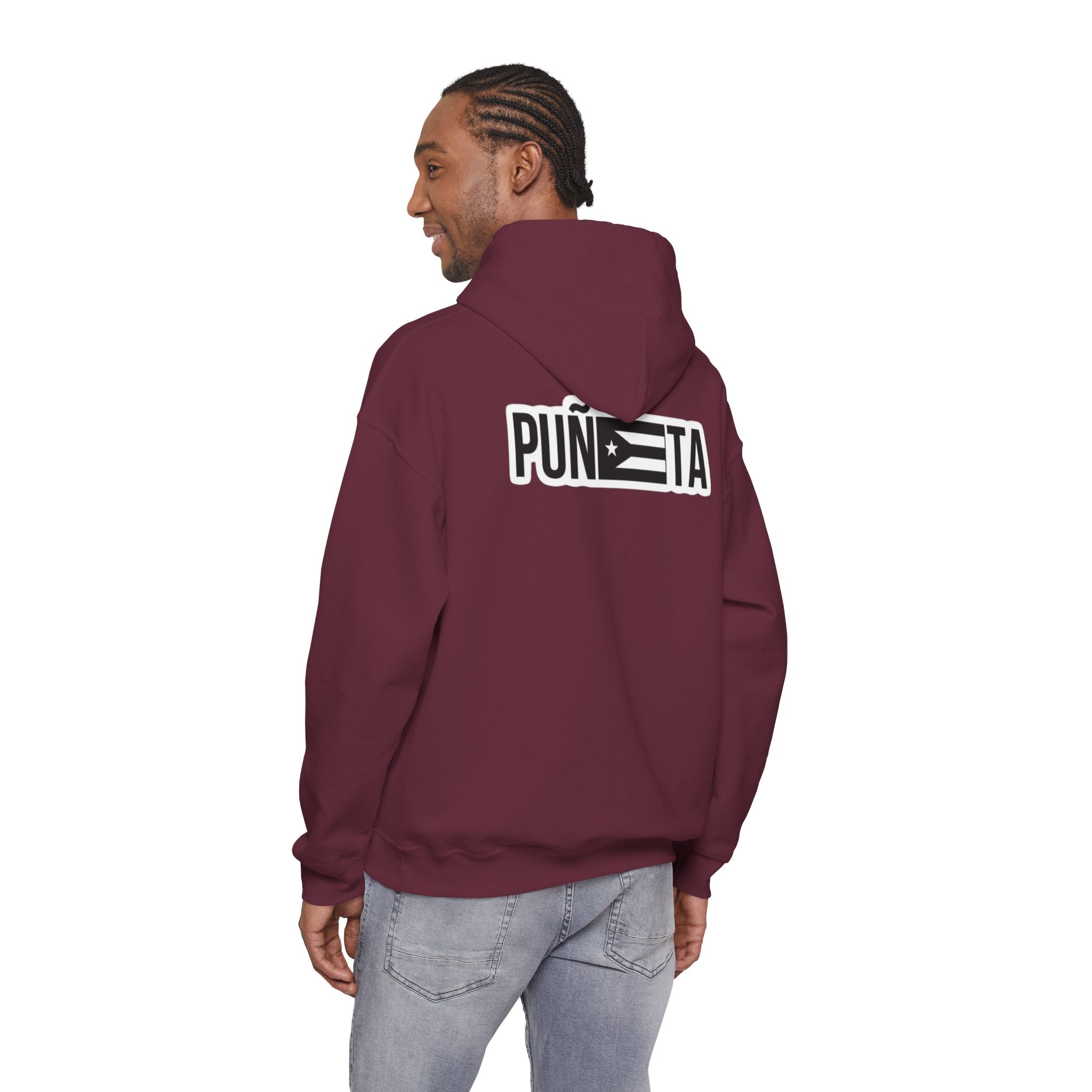 Puerto Rican Pride Hoodie  “No Nos representan” Front & Puñeta Flag Back
