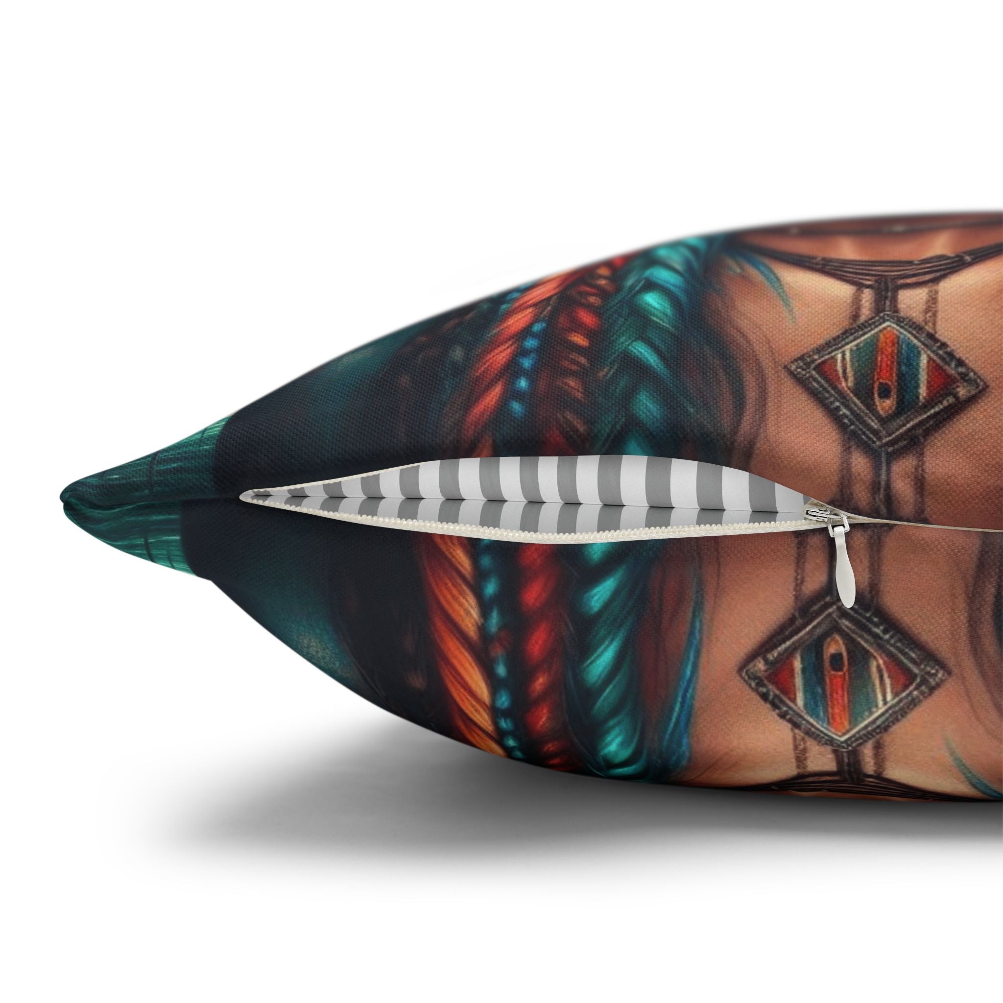 Tribal Goddess Decorative Pillow Puerto Rico Culture Pillow