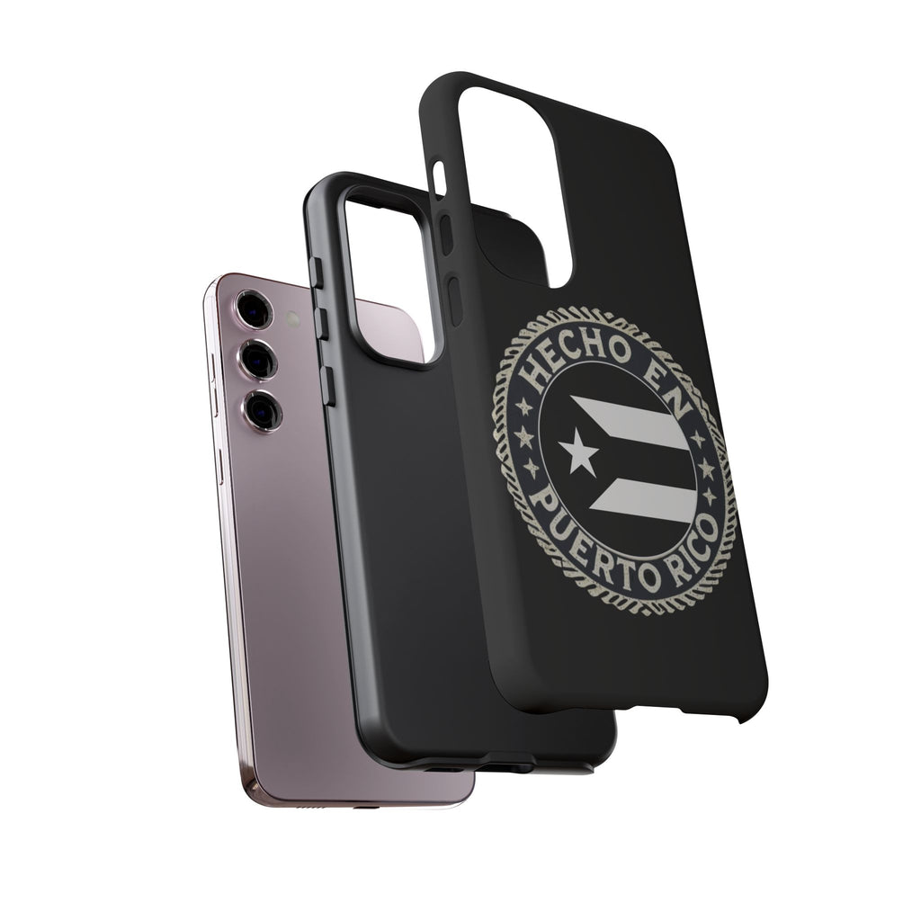 Hecho en Puerto Rico Phone Case  Puerto Rican Flag Emblem Tough Protective Cover
