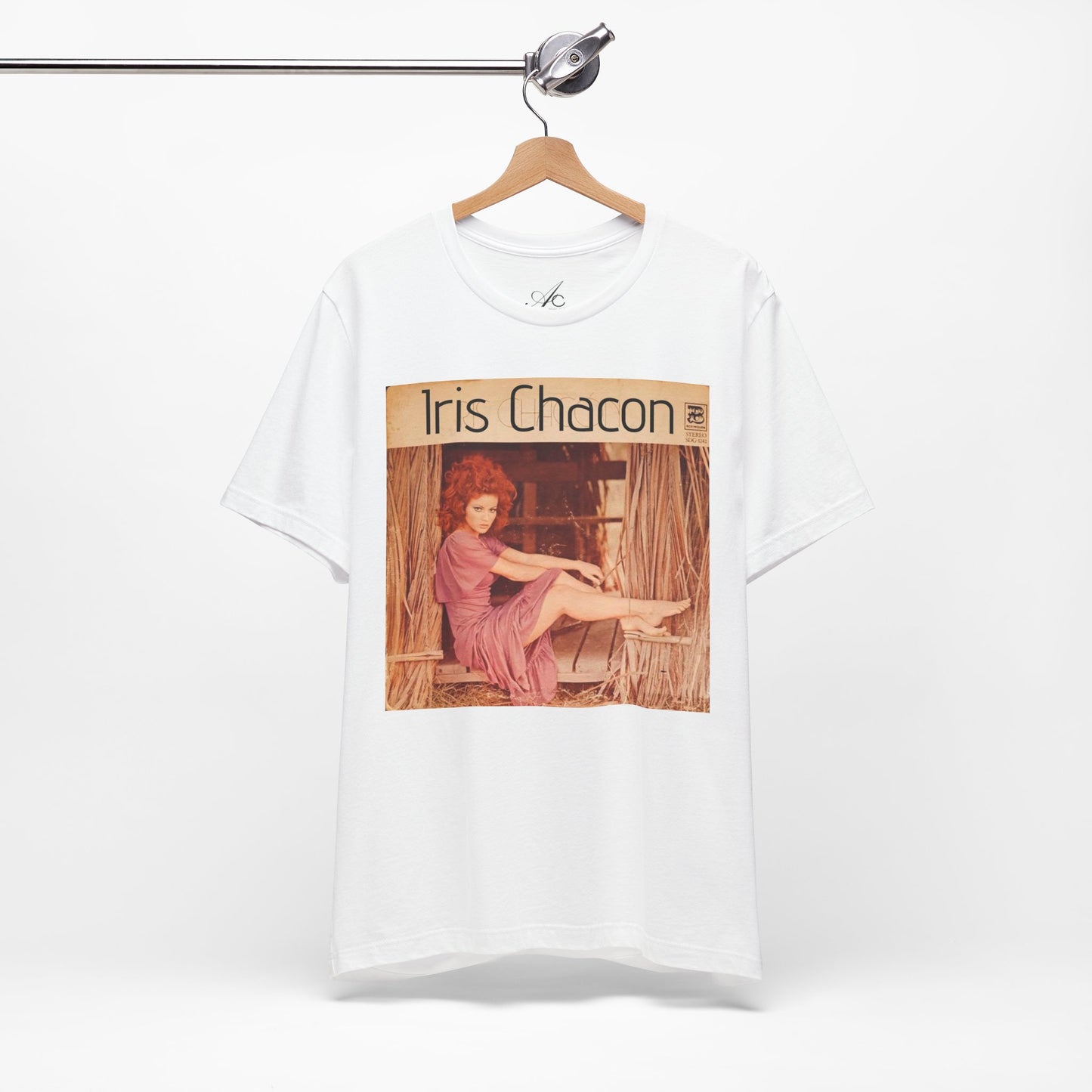 Retro Iris Chacon Unisex Tee, Vintage Music Shirt, Bohemian T-Shirt, Gift for Her, 90s Style Top