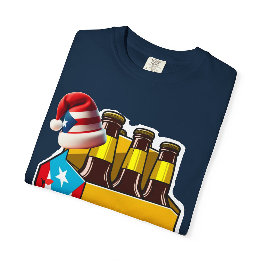 Medalla Light Beer T-Shirt  Navidad Boricua Holiday Tee Puerto Rico’s Navidades